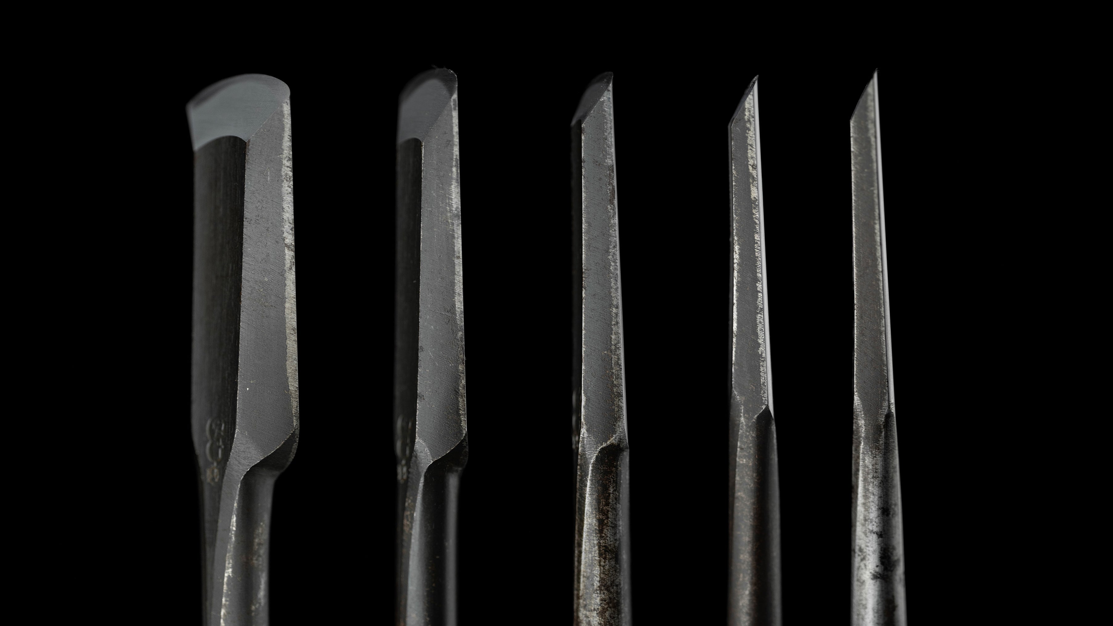 Sotomaru nomi Japanese Incannel Gouge Chisel Set By Osahiro