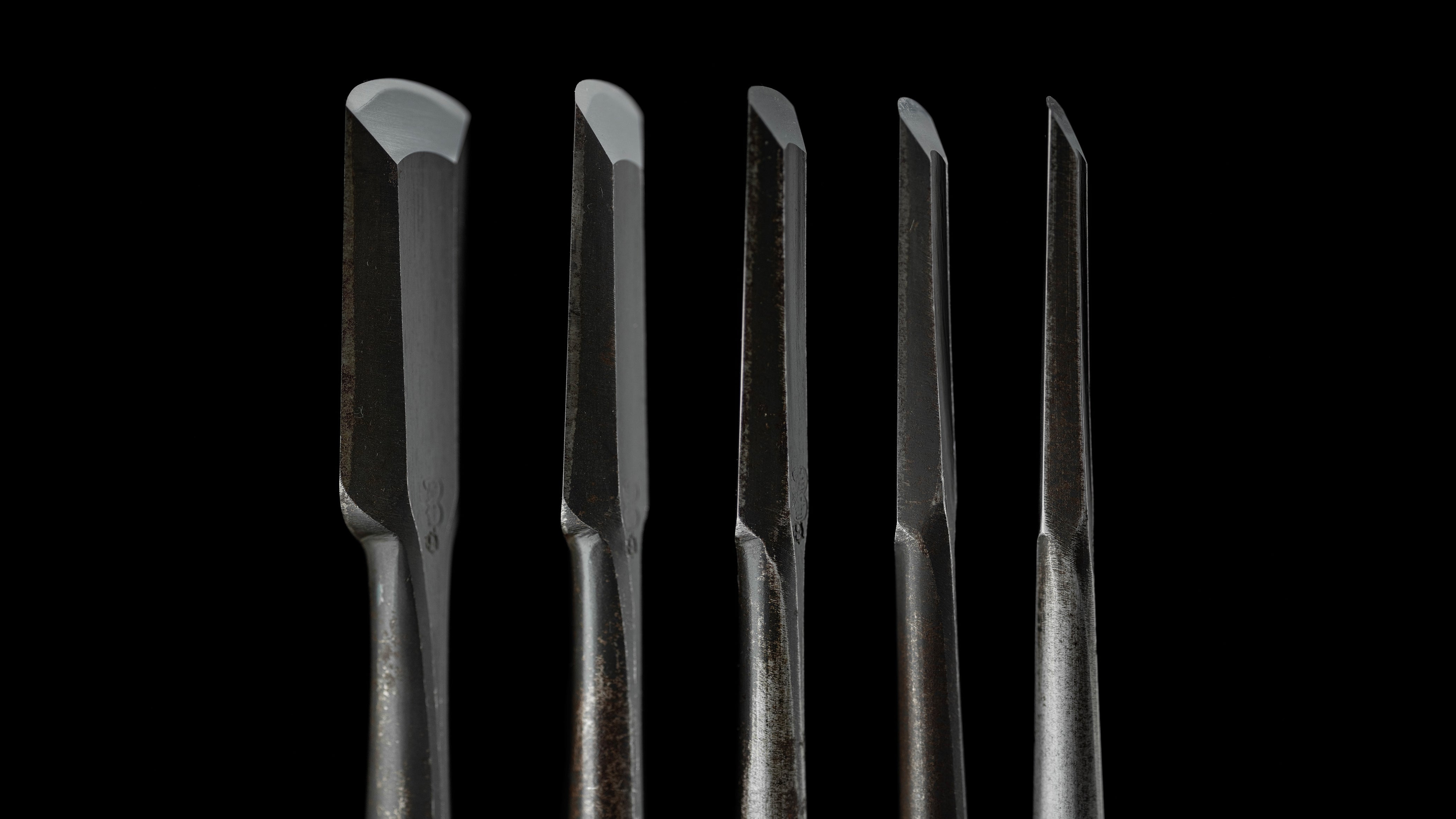 Sotomaru nomi Japanese Incannel Gouge Chisel Set By Osahiro