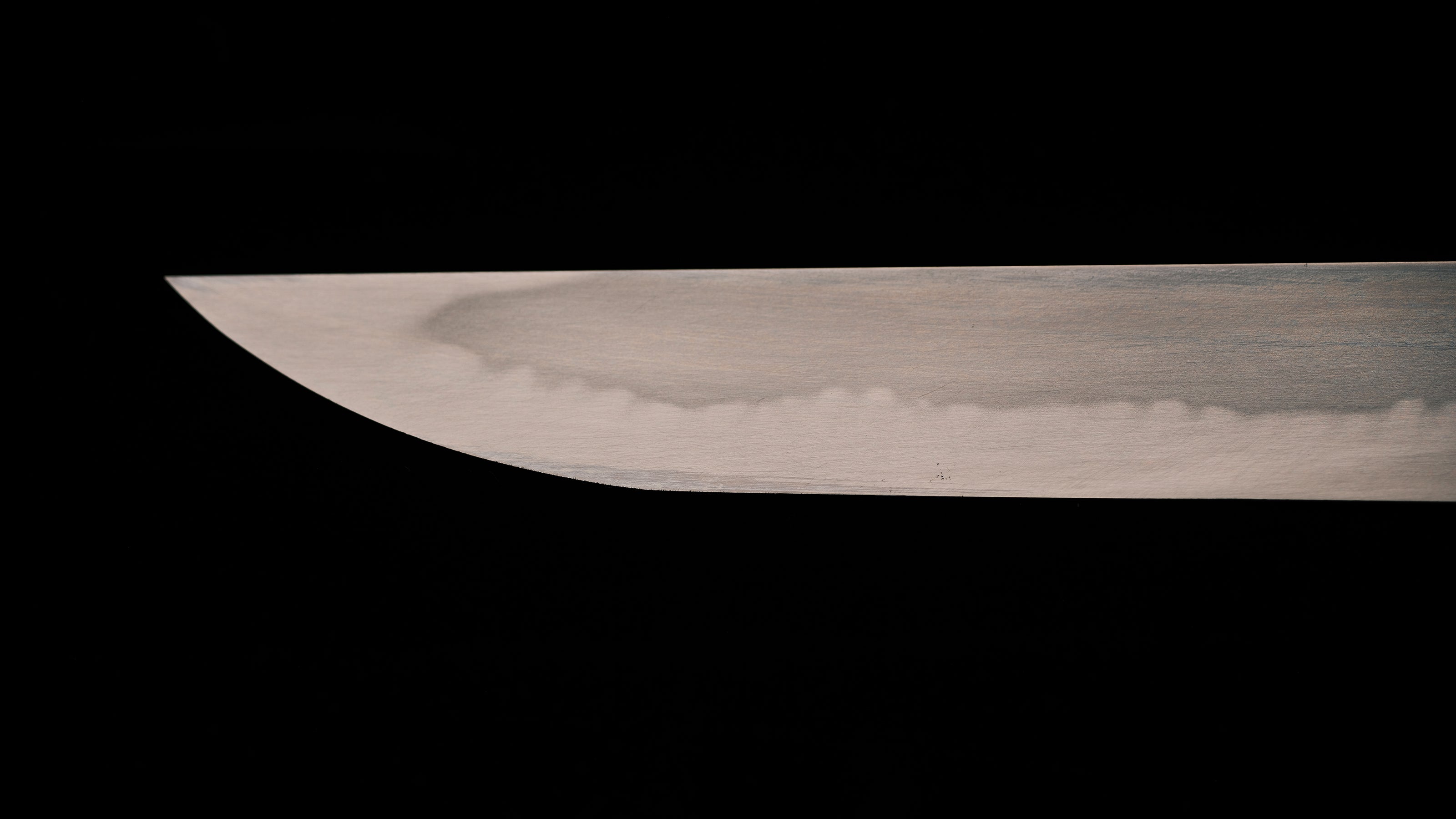 Honyaki Yanagiba Knife Japanese Hand Made Sashimi Knife By Kuzan For Right Hand