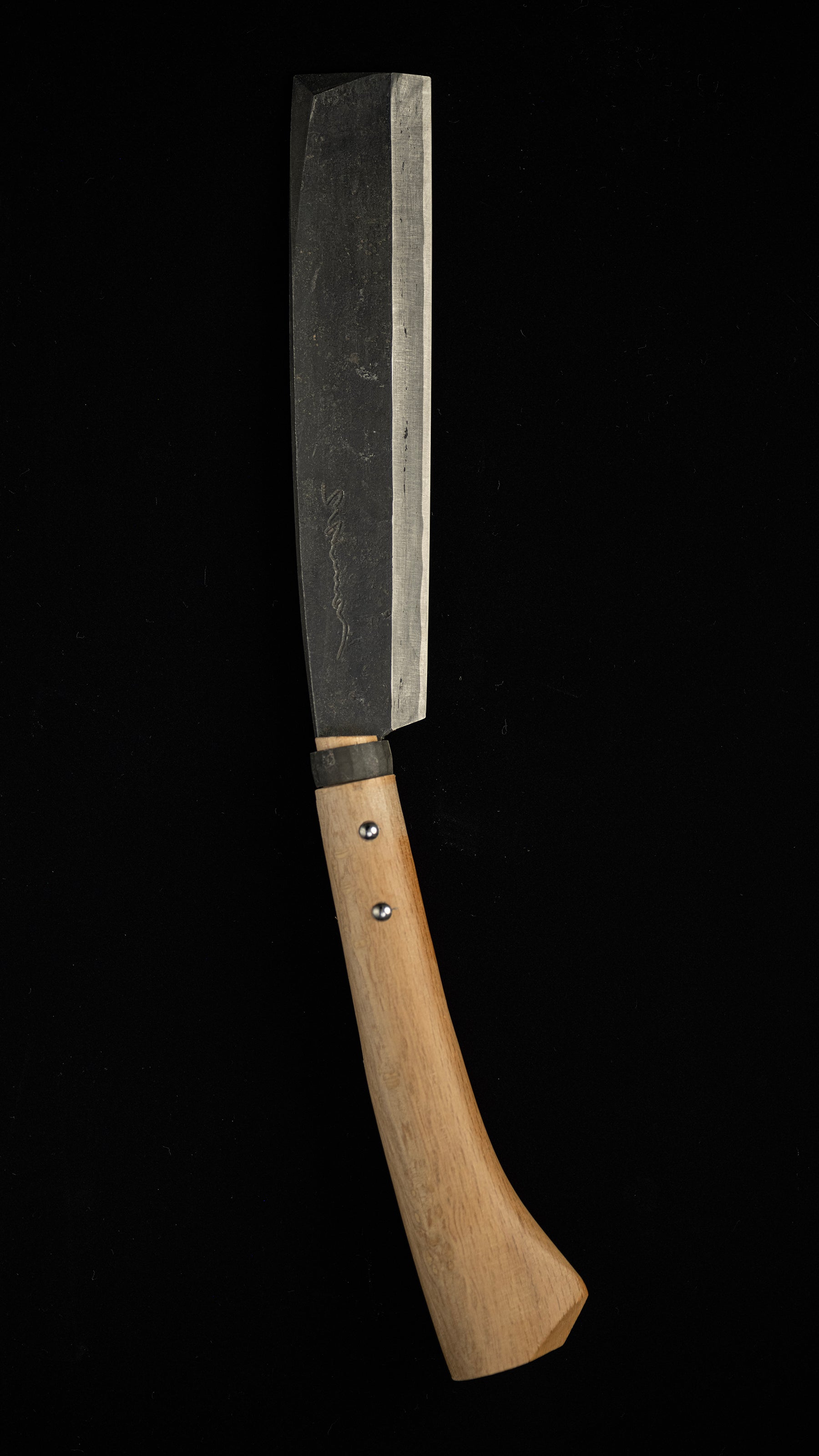 Nata Japanese Single-Bevel Hatchet Knife By Keizaburo For Right Hand