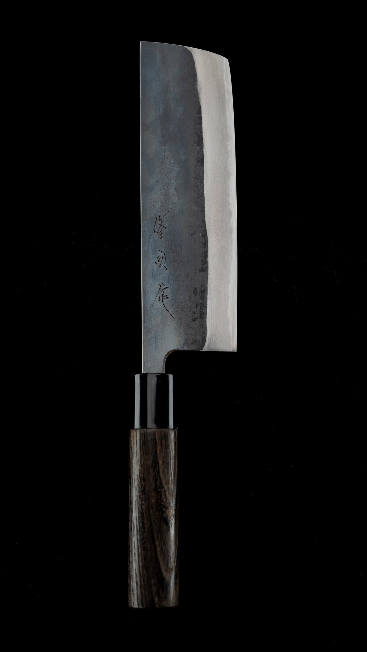 Kurouchi Nakiri Knife Japanese Vegetable Knife By Toyama Shuji - 165mm ③