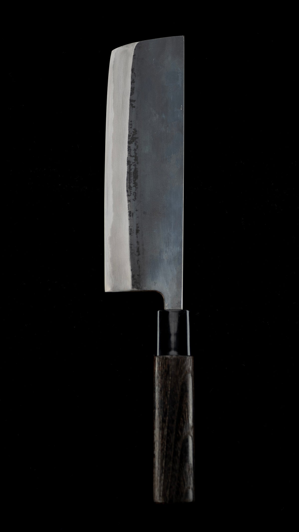 Kurouchi Nakiri Knife Japanese Vegetable Knife By Toyama Shuji - 165mm ③