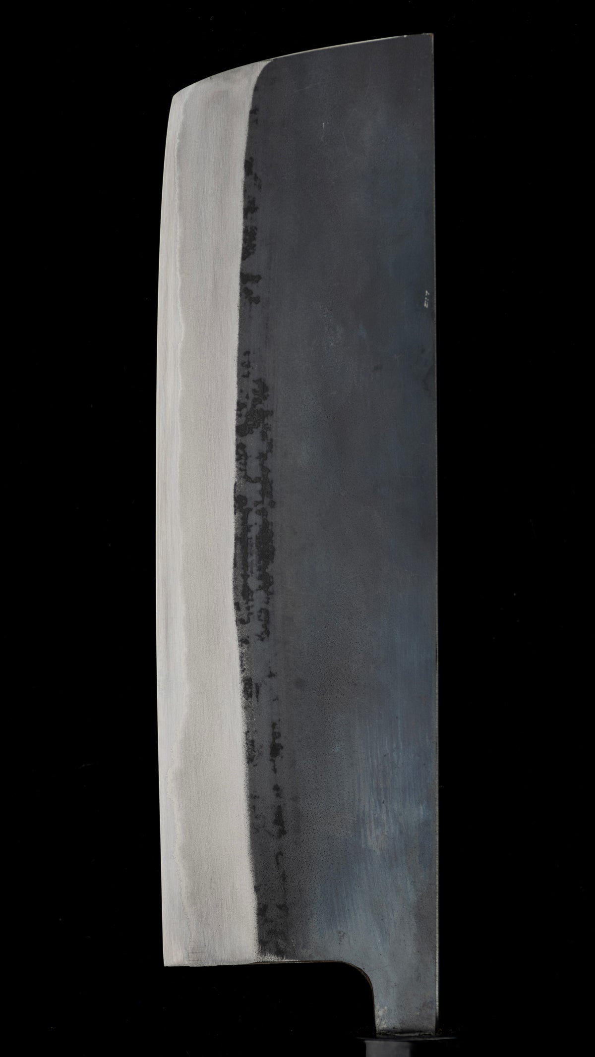 Kurouchi Nakiri Knife Japanese Vegetable Knife By Toyama Shuji - 165mm ③