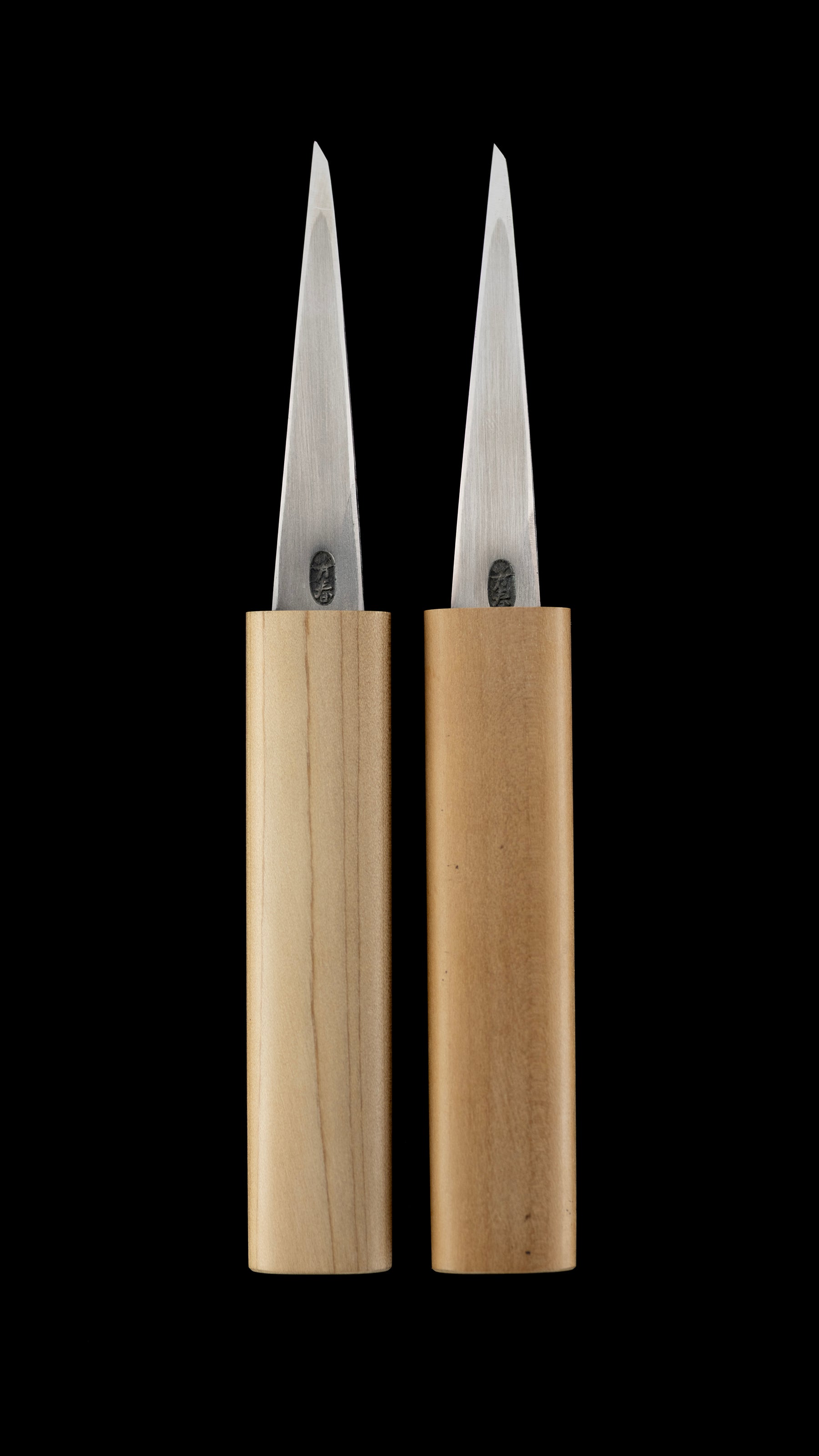 Kuriko-katana Knife From Hiraide For Right Hand - 75mm