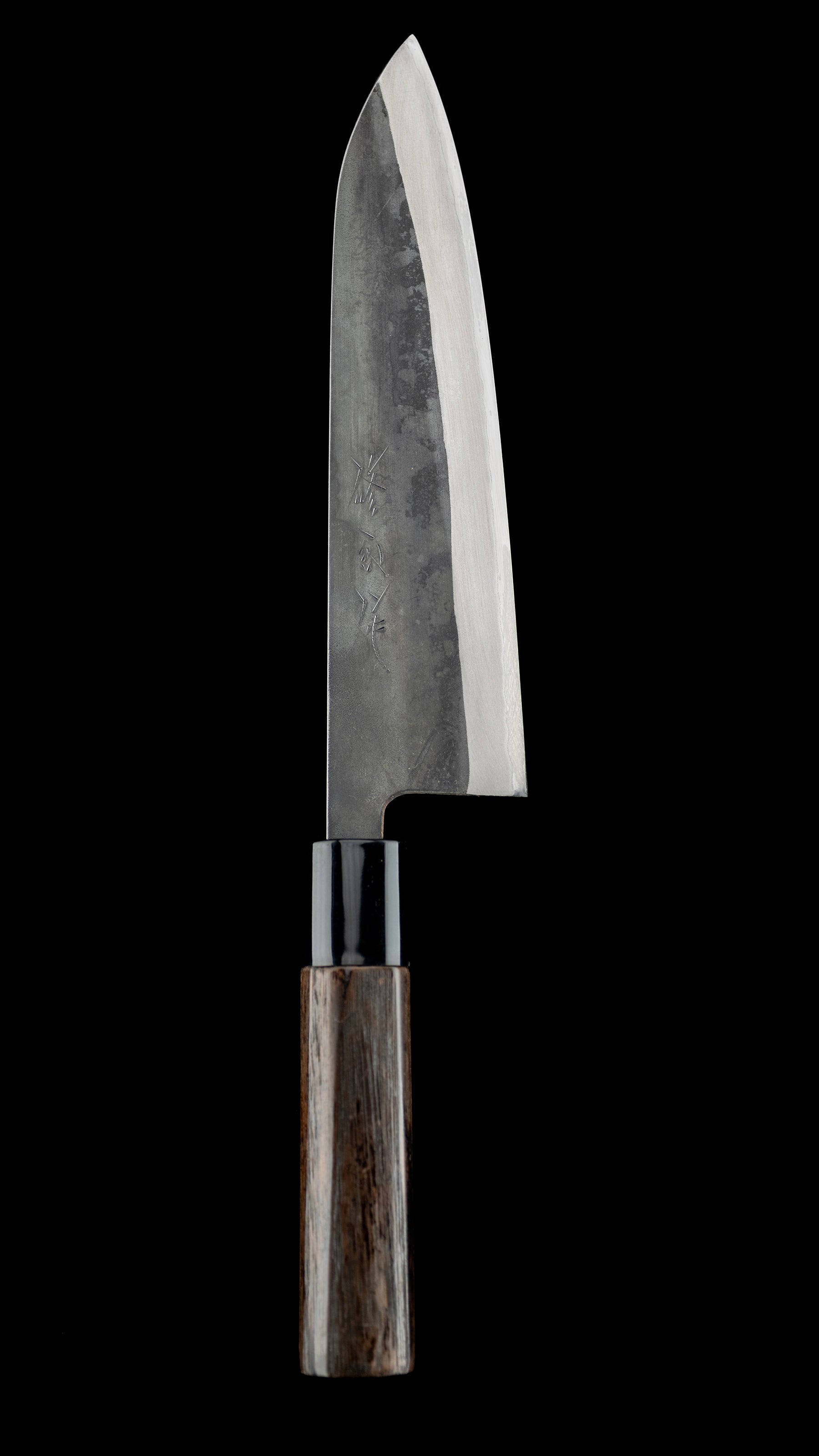 Kurouchi Gyuto Knife Japanese Chef’s Knife By Toyama Shuji - 180mm