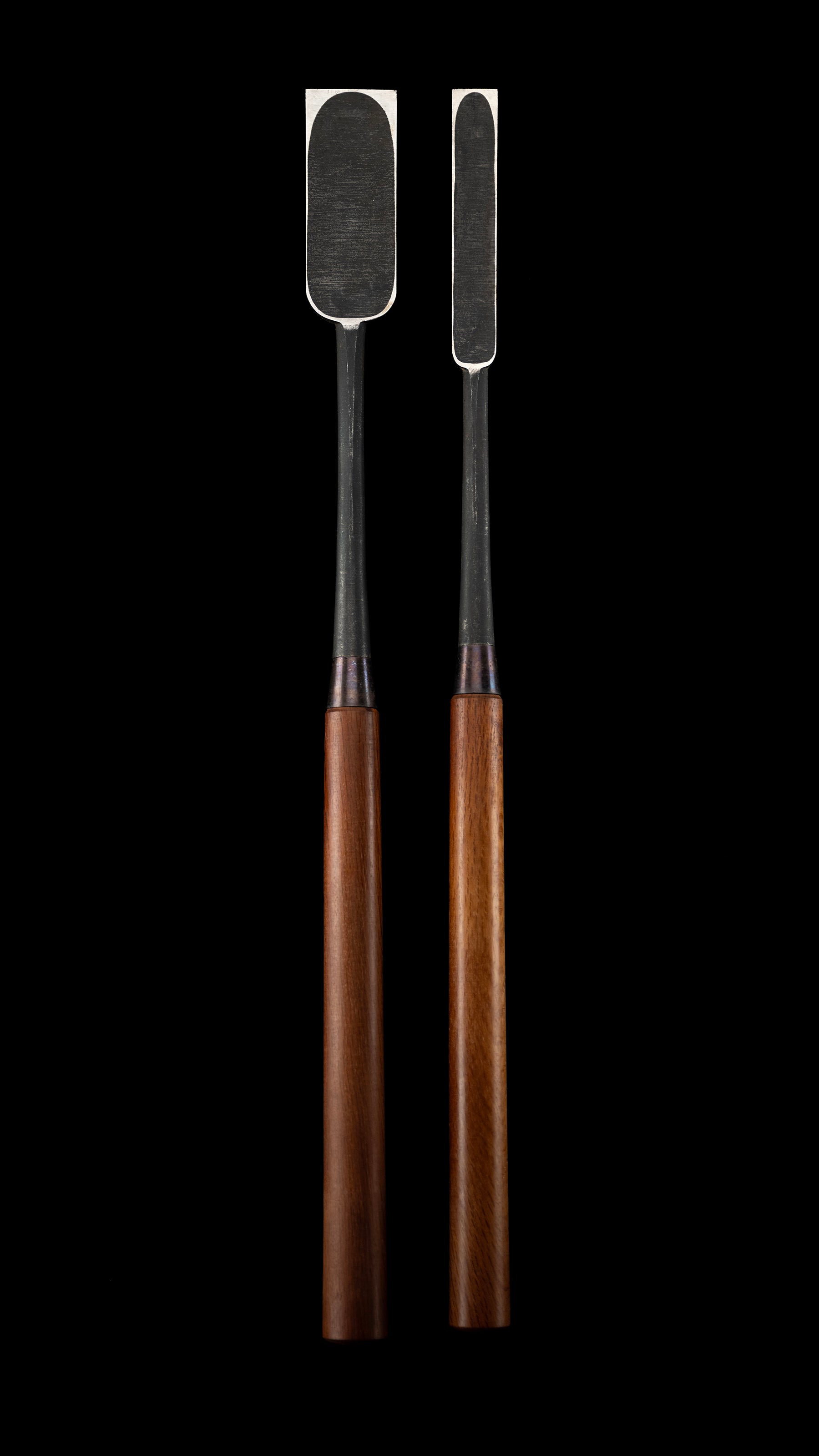 Ootsuki-Nomi Japanese Hand Made Slick Chisel Set By Fujikura Mannosuke - 24mm & 48mm ②