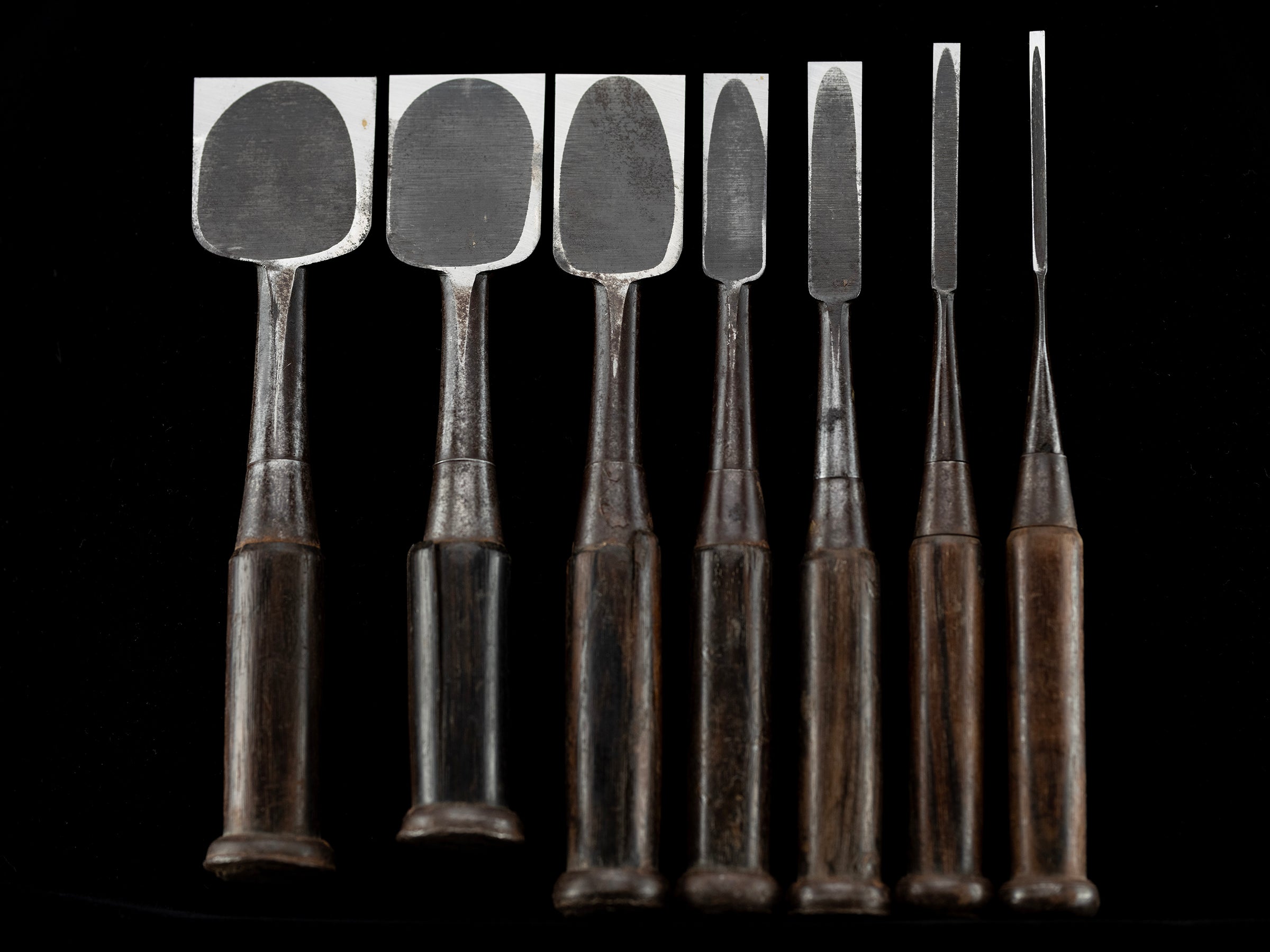 Oire-Nomi Japanese Hand Made Bench Chisel Set By Sukechika - 8 pieces