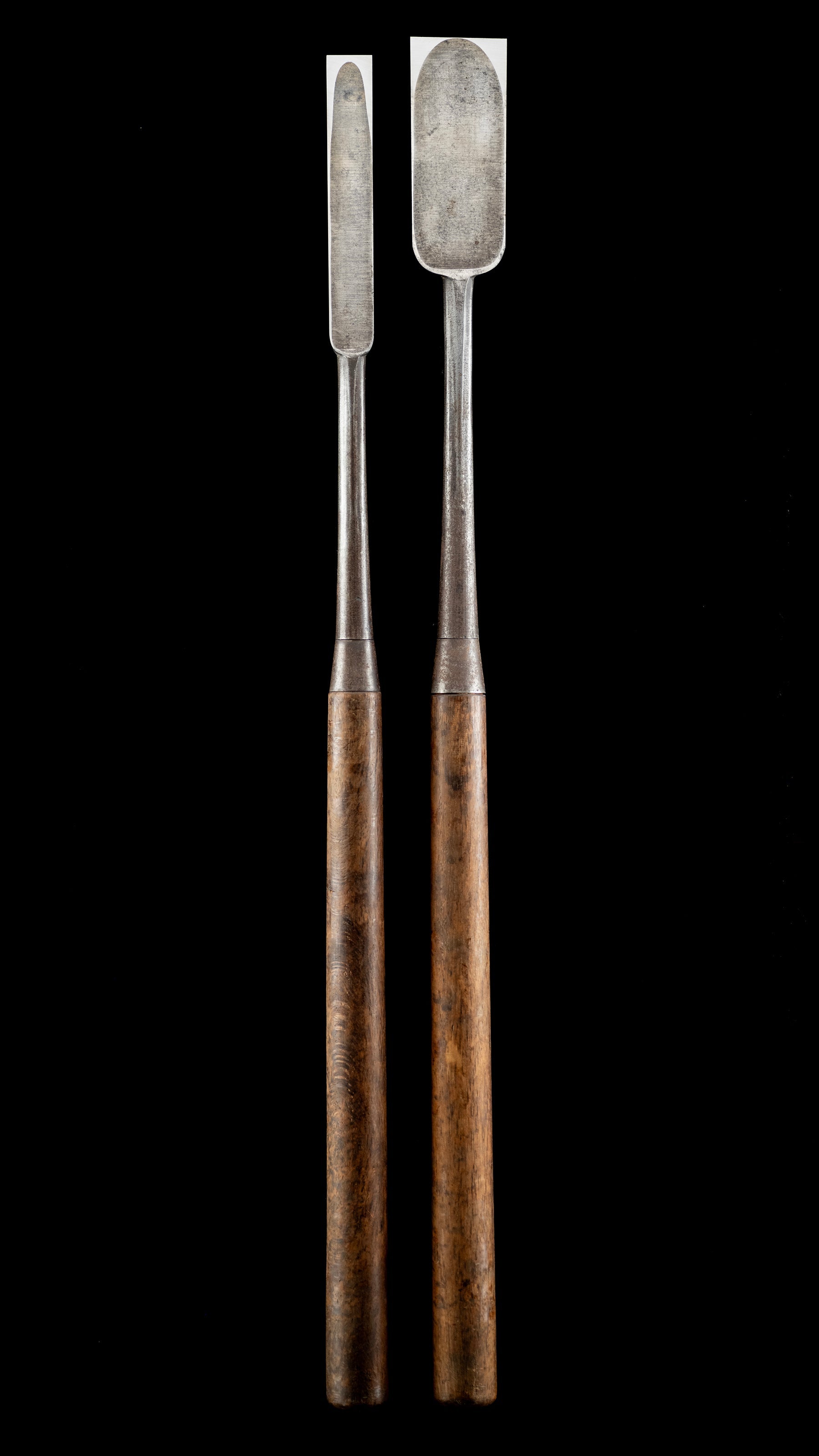 Ootsuki-Nomi Japanese Hand Made Slick Chisel Set By Fujikura Mannosuke - 24mm & 48mm ②