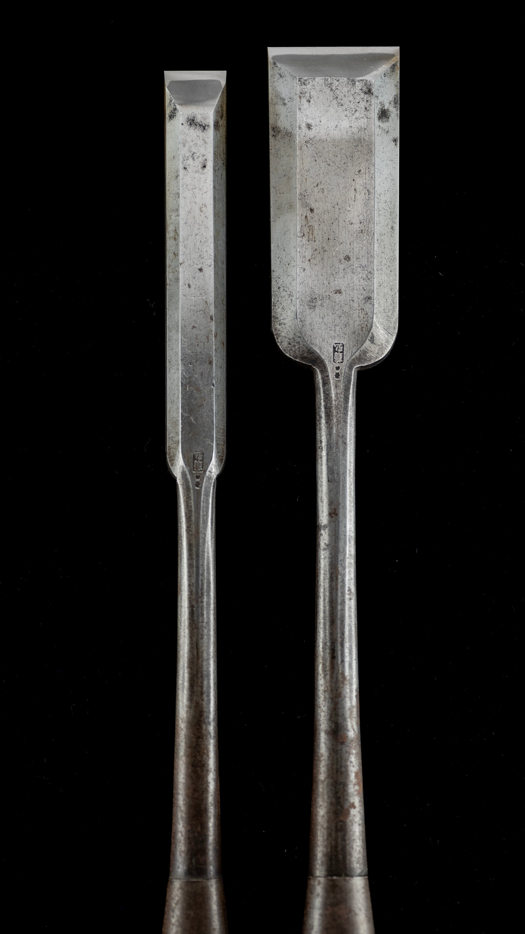 Ootsuki-Nomi Japanese Hand Made Slick Chisel Set By Fujikura Mannosuke - 24mm & 48mm ②