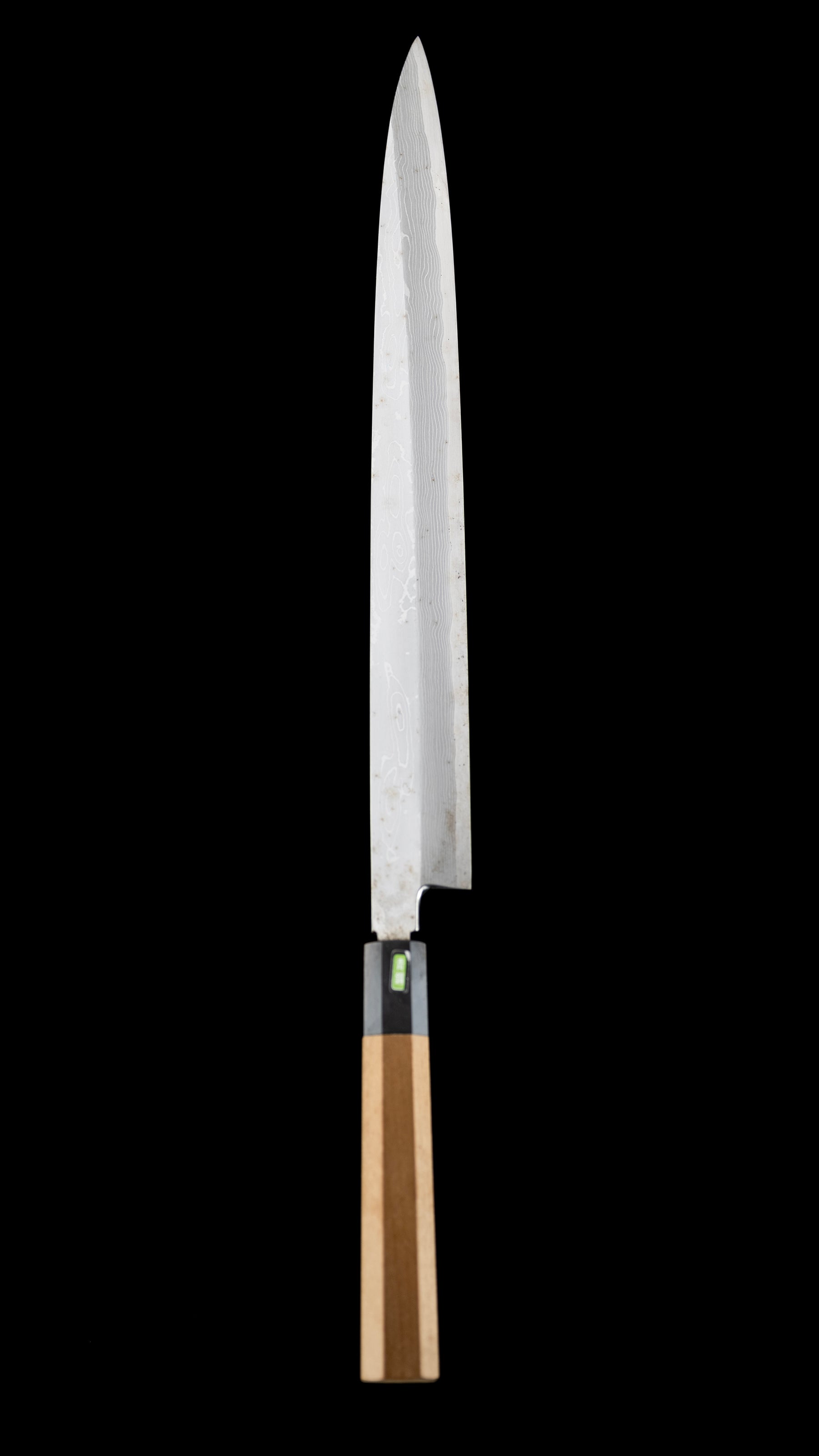 Suminagashi Yanagiba Knife Japanese Sashimi Knife By Shiraki Kenichi - 330mm