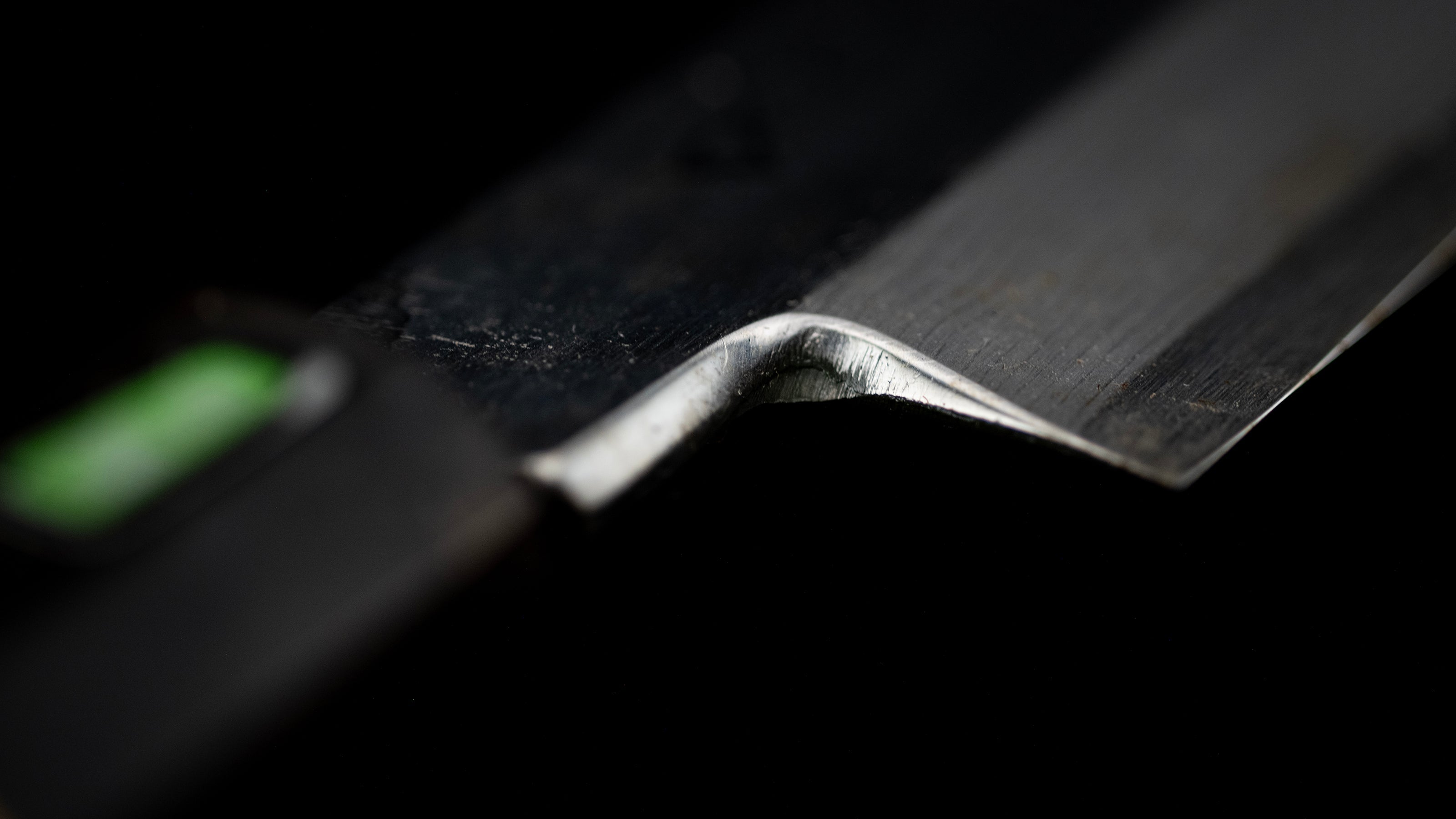 Suminagashi Yanagiba Knife Japanese Sashimi Knife By Shiraki Kenichi - 330mm