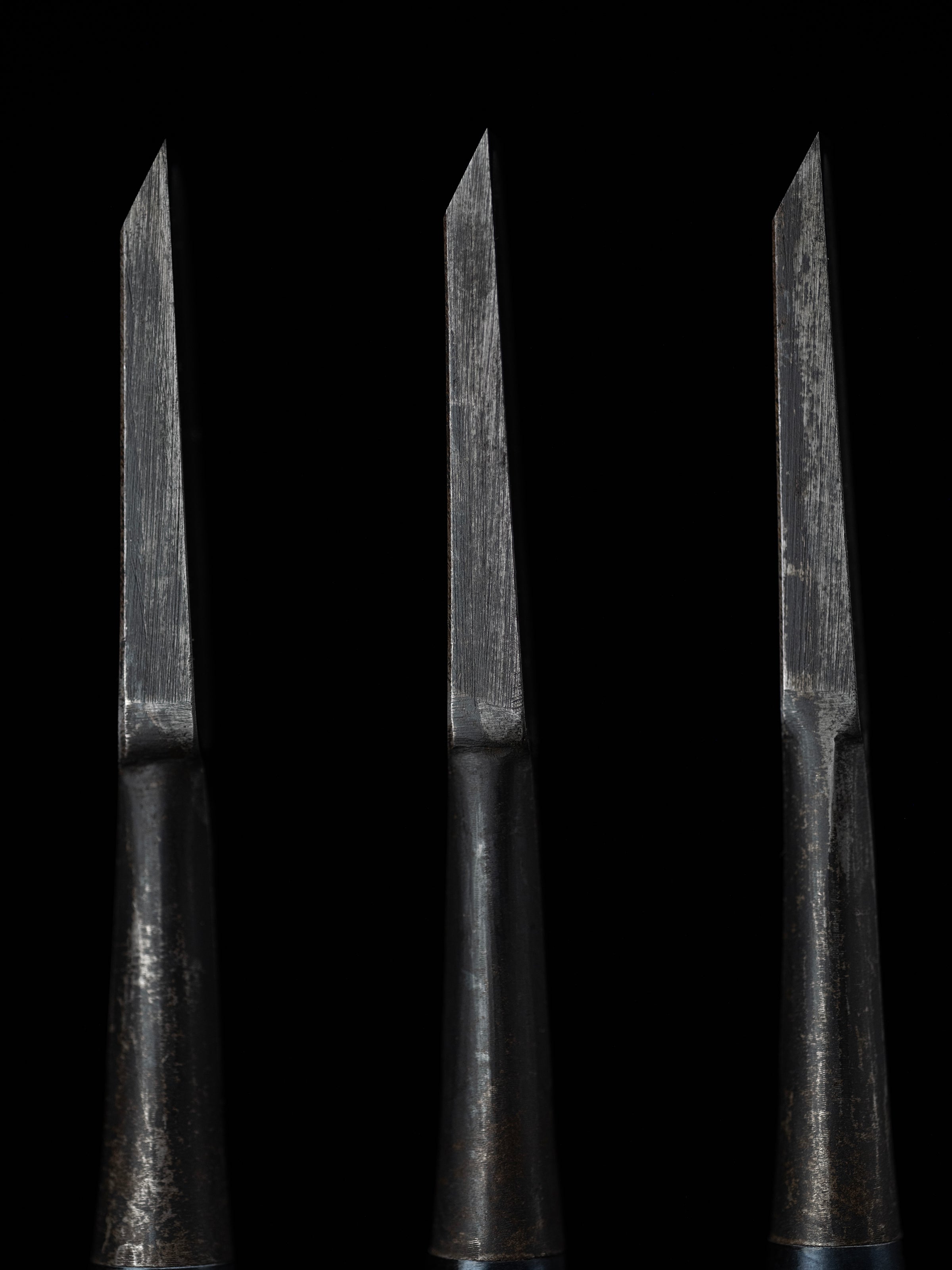 Oire-Nomi Japanese Hand Made Bench Chisel Set By Second Generation Kiyotada - Classical Type