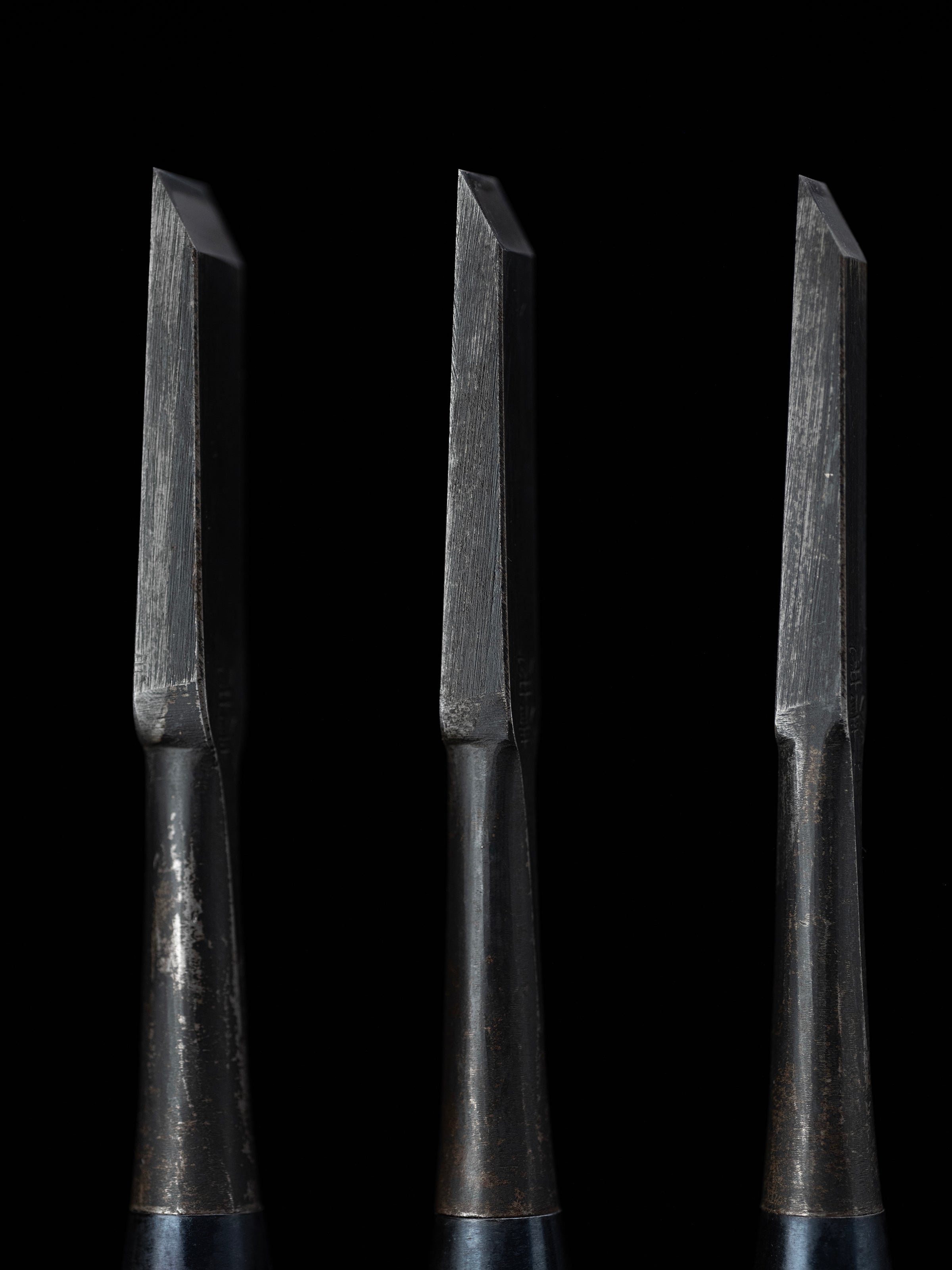 Oire-Nomi Japanese Hand Made Bench Chisel Set By Second Generation Kiyotada - Classical Type