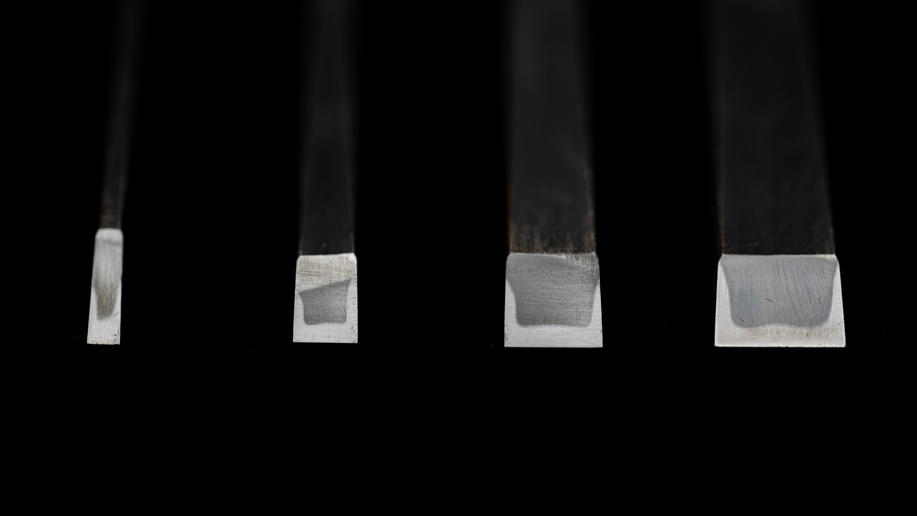 Oire-Nomi Japanese Hand Made Bench Chisel Set By Second Generation Kiyotada - Classical Type