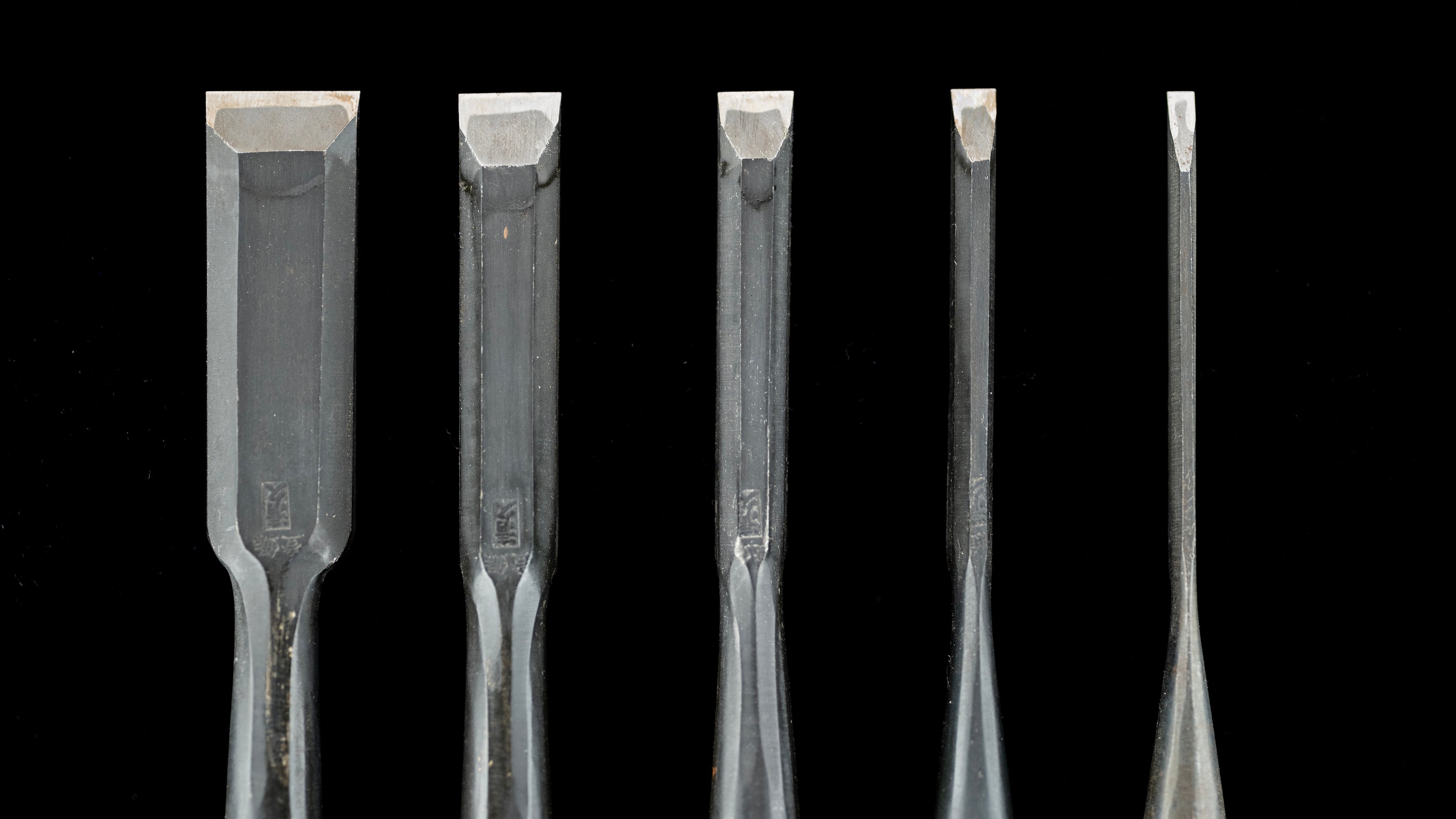 Oire-Nomi Japanese Hand Made Bench Chisel Set By Kiyohisa