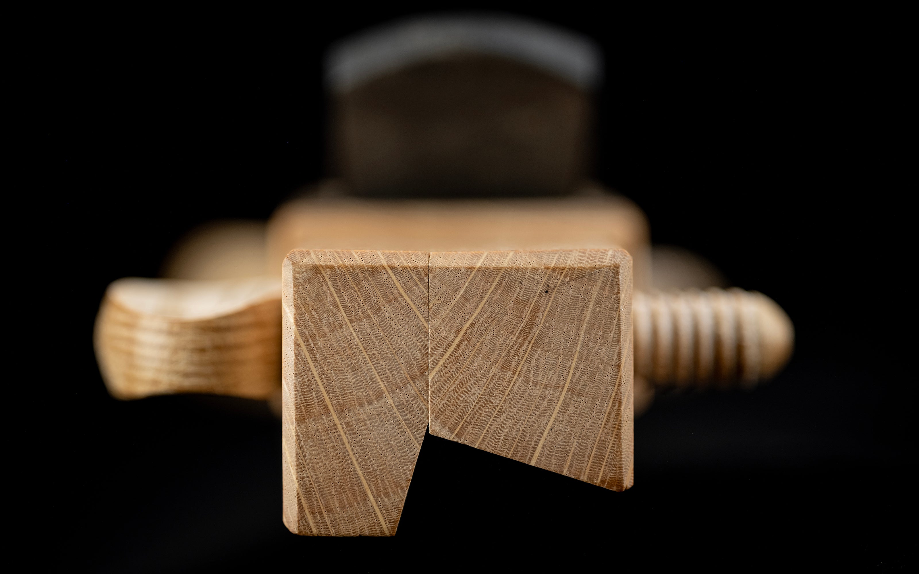 Sarumentori-Kanna Japanese Wood Screw Adjustable Chamfer Plane 60° By Yukichika - 24mm ②