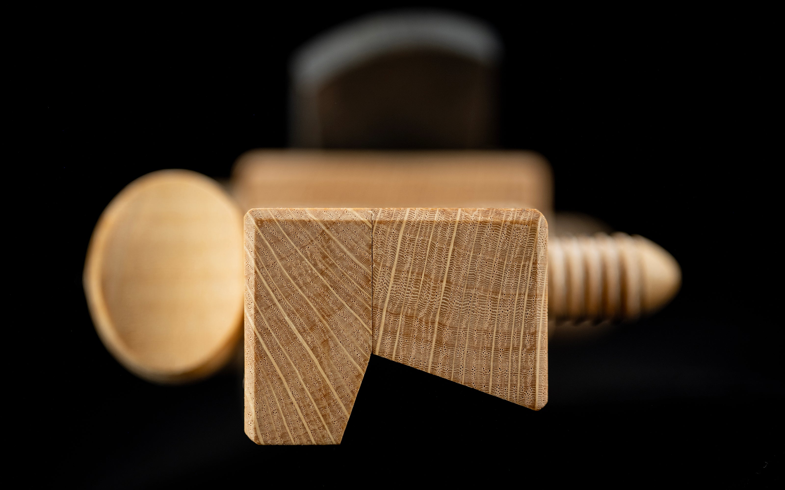 Sarumentori-Kanna Japanese Wood Screw Adjustable Chamfer Plane 60° By Yukichika - 24mm ③