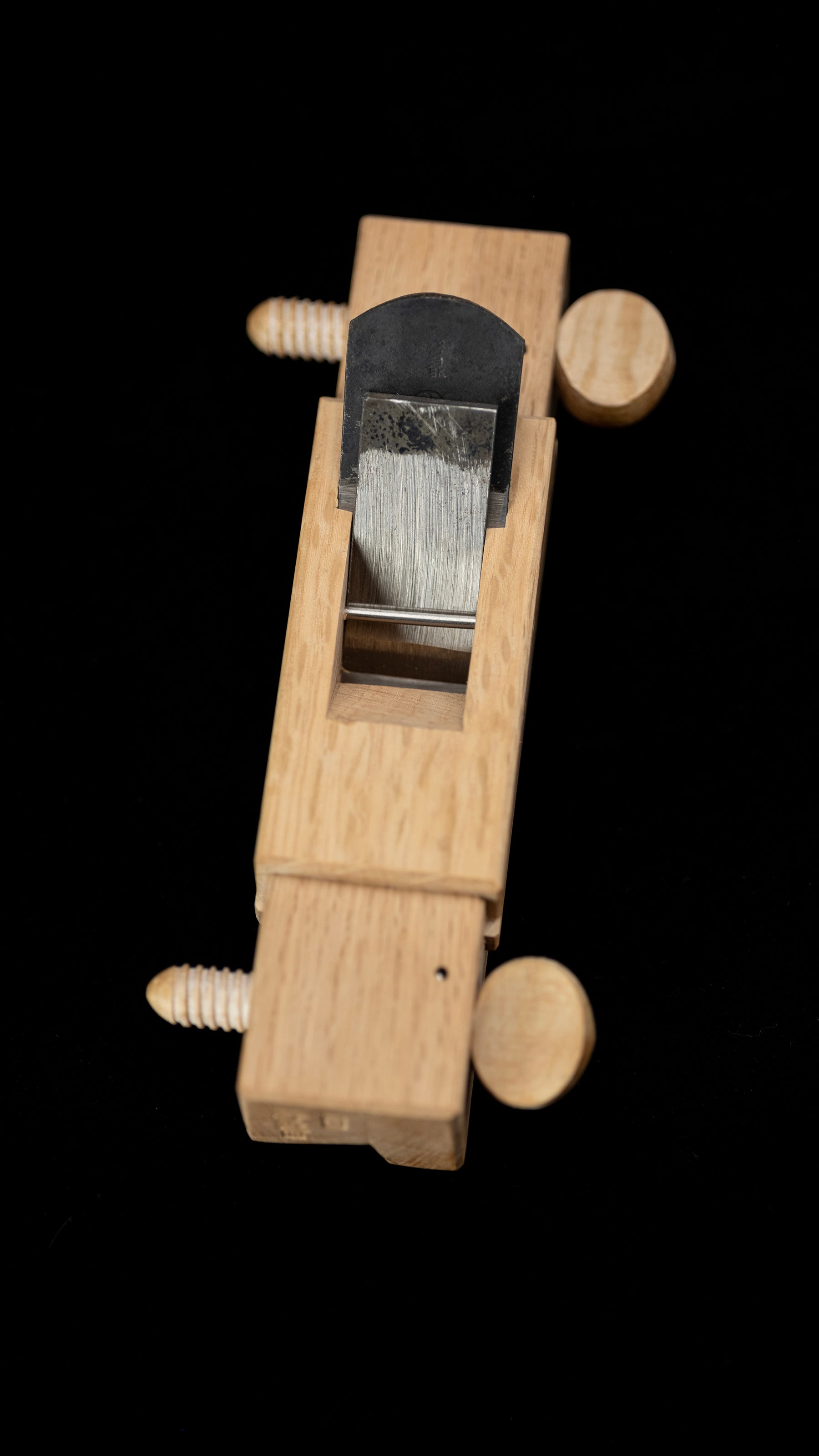 Sarumentori-Kanna Japanese Wood Screw Adjustable Chamfer Plane 60° By Yukichika - 24mm ②