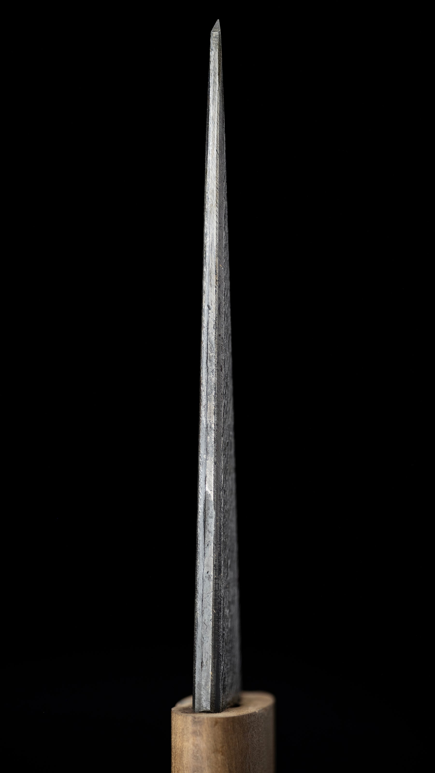 Kuriko-katana Knife with Double-Bevel - 130mm