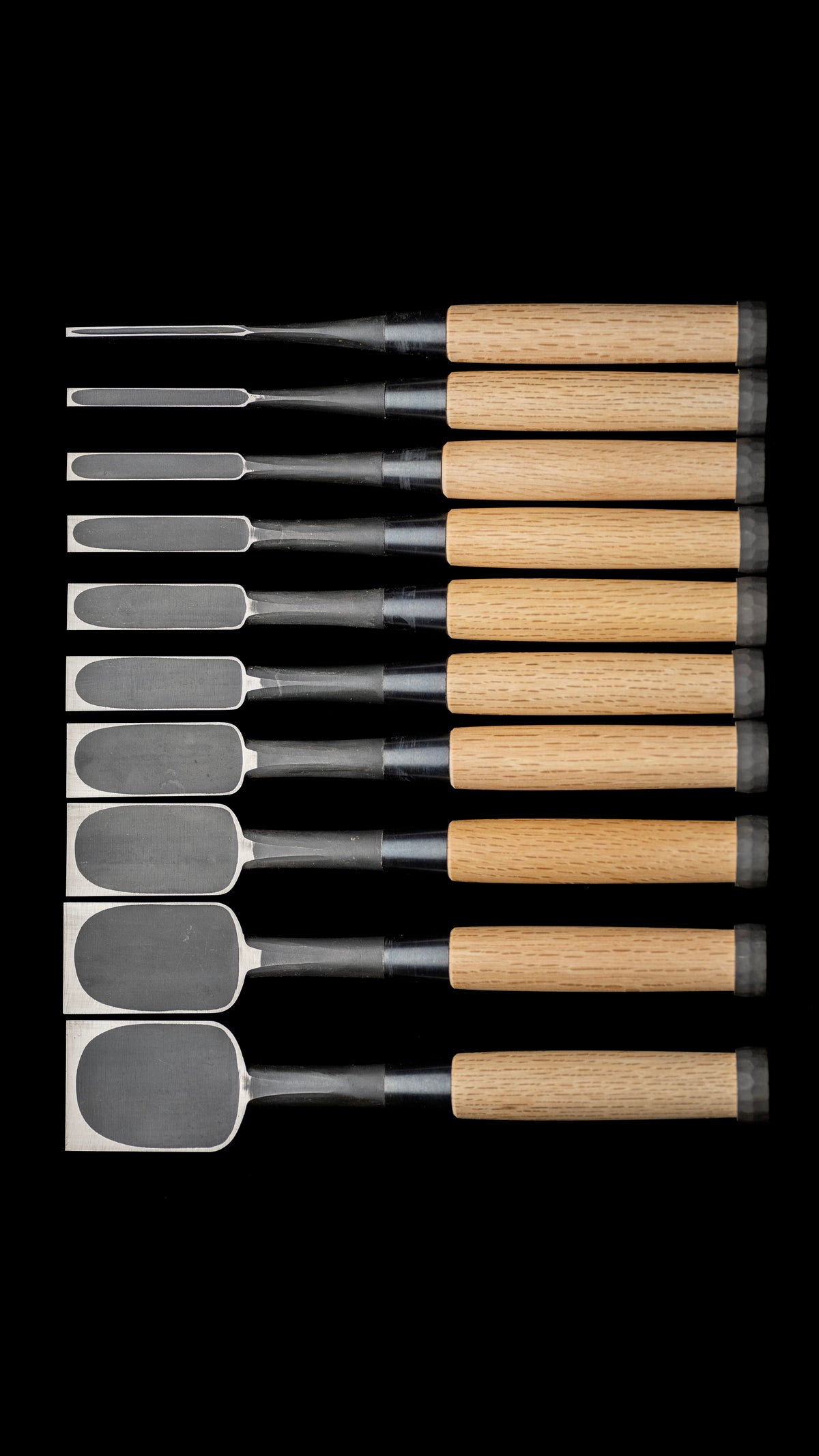 Oire-Nomi Japanese Hand Made Bench Chisel Set By Kunikei