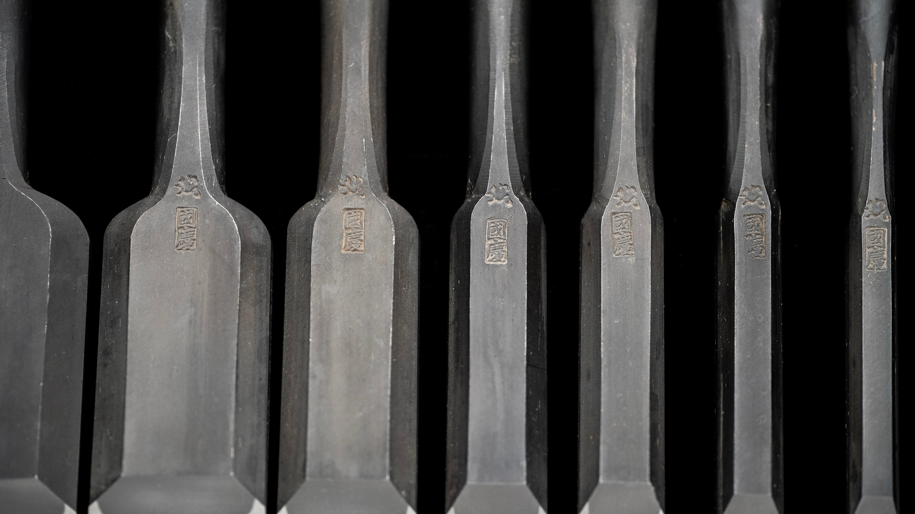 Oire-Nomi Japanese Hand Made Bench Chisel Set By Kunikei