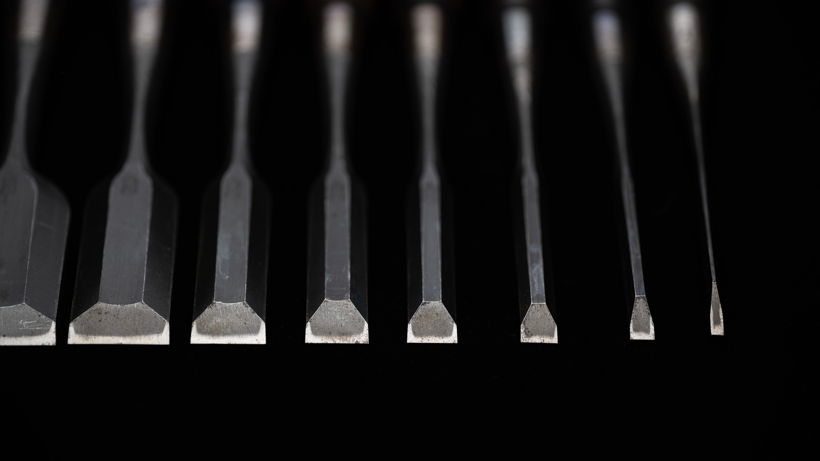 Oire-Nomi Japanese Hand Made Bench Chisel Set By Second Generation Ichihiro