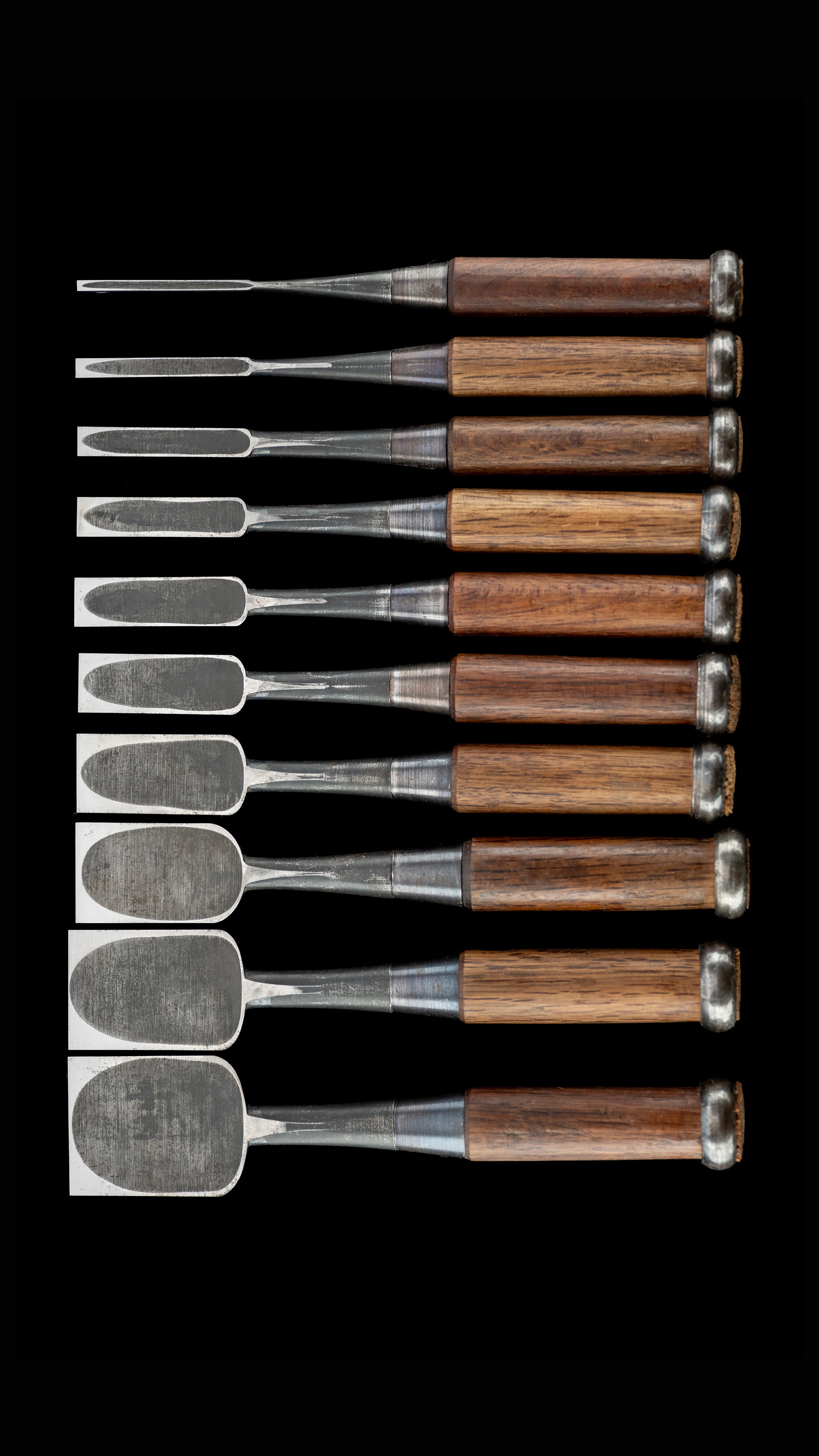 Oire-Nomi Japanese Hand Made Bench Chisel Set By Mitsuki