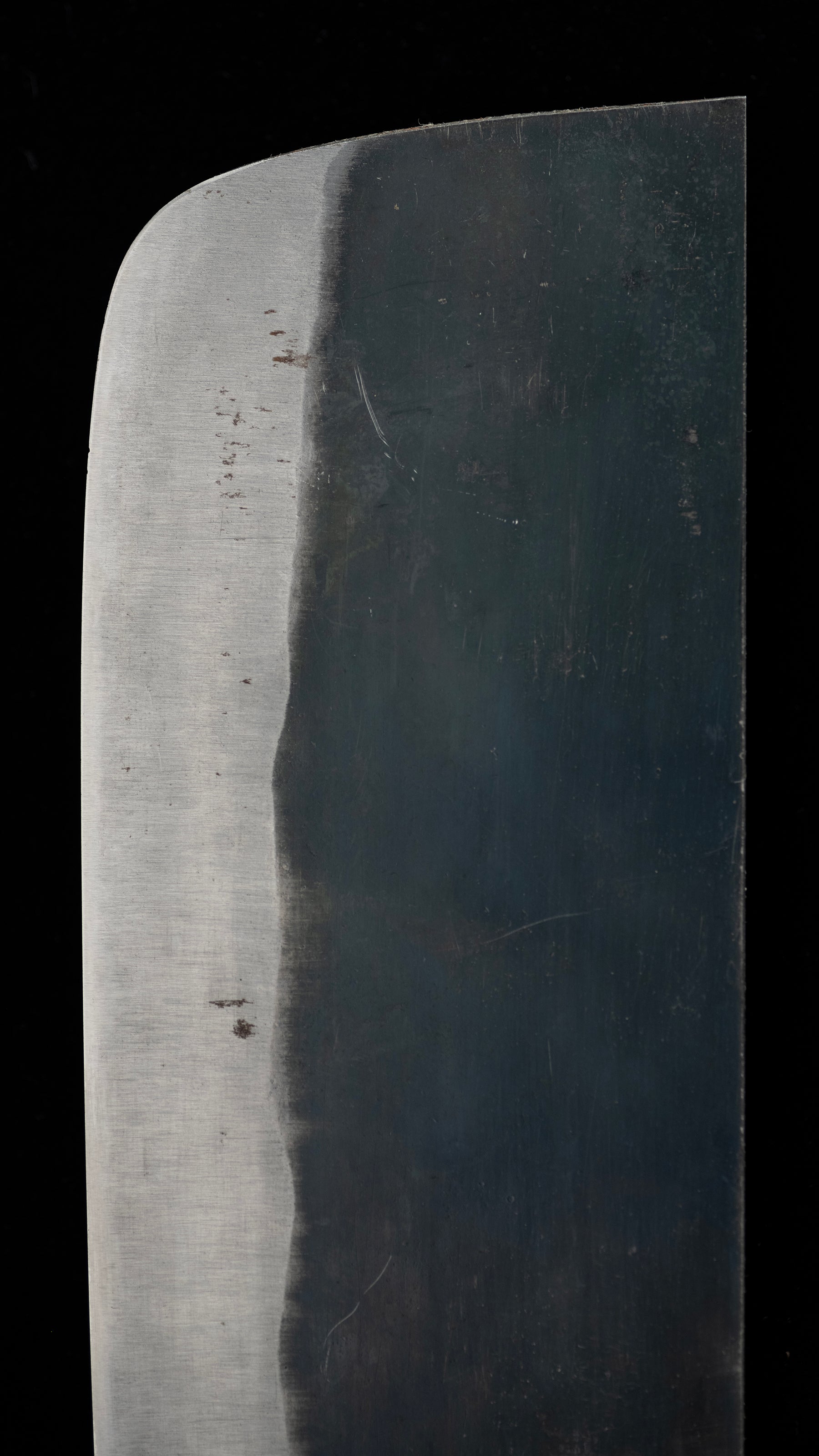 Edo-Kata Kurouchi Nakiri Knife Japanese Vegetable Knife By Suishinshi Masamori - 195mm