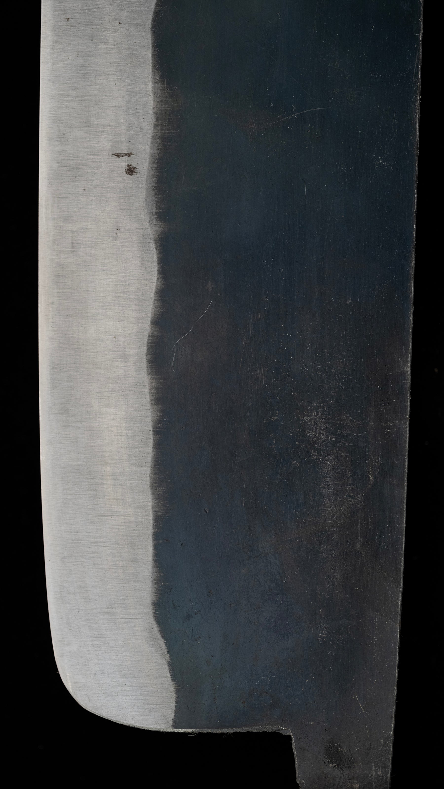 Edo-Kata Kurouchi Nakiri Knife Japanese Vegetable Knife By Suishinshi Masamori - 195mm