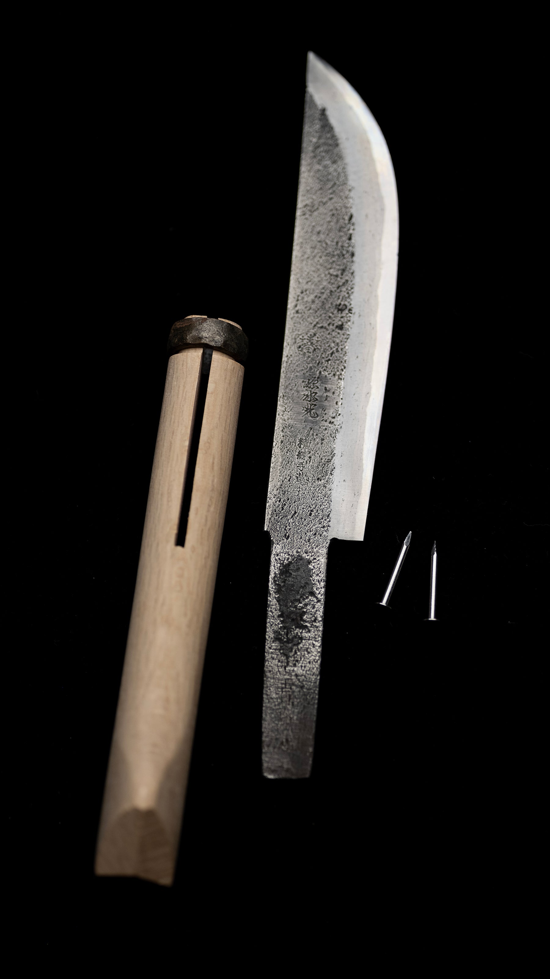 Suminagashi-Ken-Nata Japanese Hatchet Knife By Takaki Junichi - 180mm