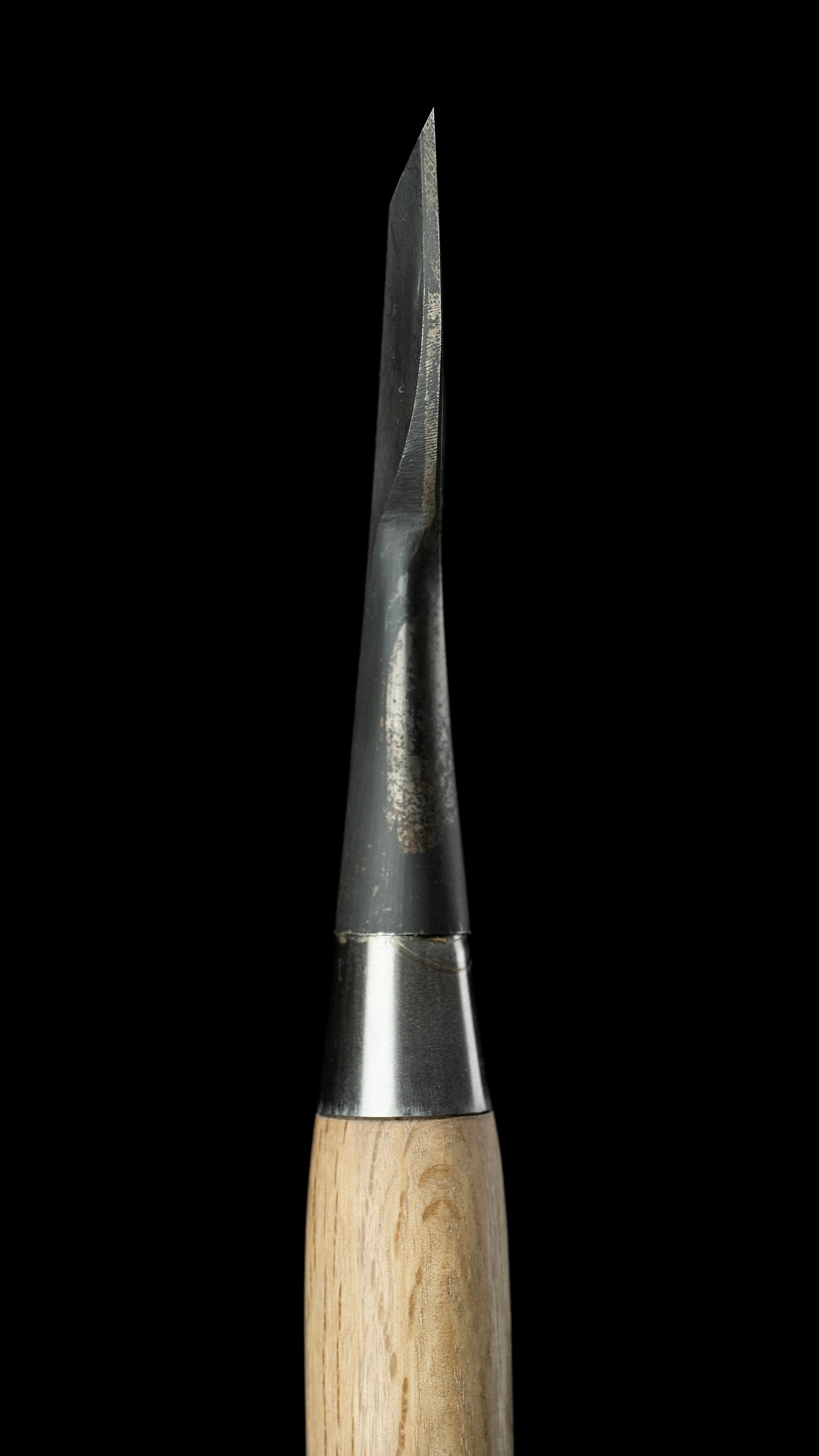 Hiramaru-nomi Japanese Flat Round Carving Chisel By Second Generation Konobu - 46mm