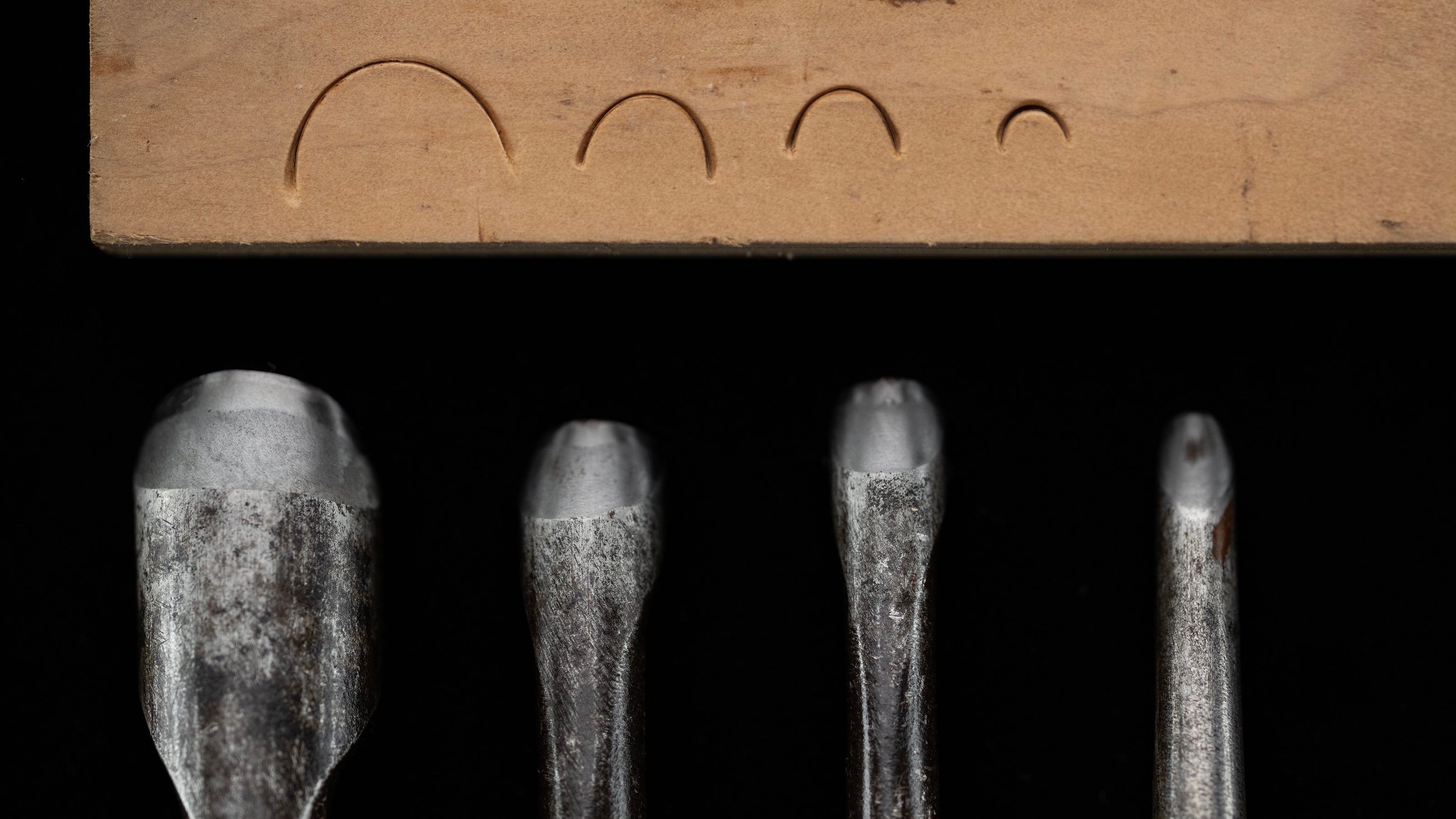 Uchimaru Nomi Japanese Deep U-Gouge Chisel set By Konobu II 「Early Works」