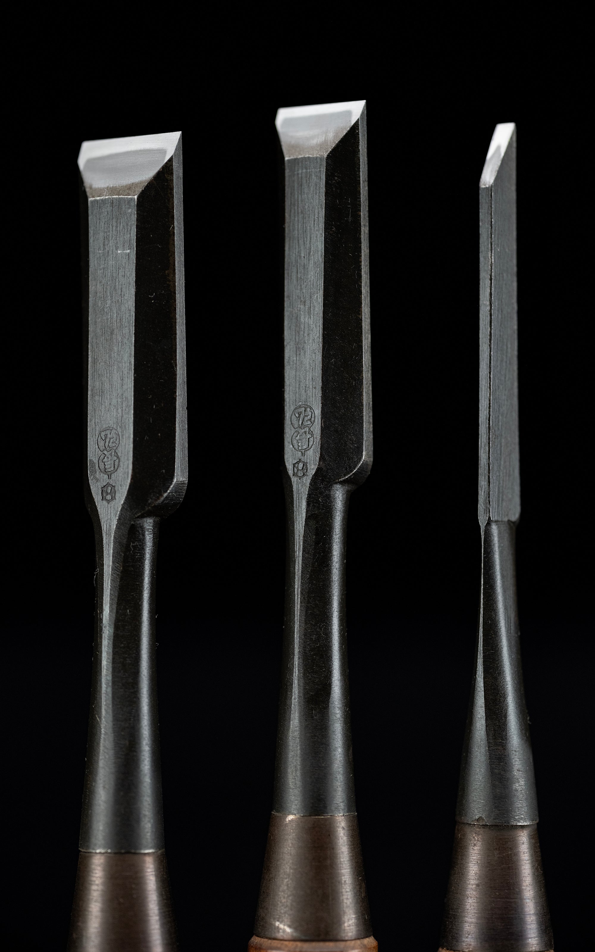 Oire-Nomi Japanese Hand Made Bench Chisel Set By Osahiro - 3 pieces