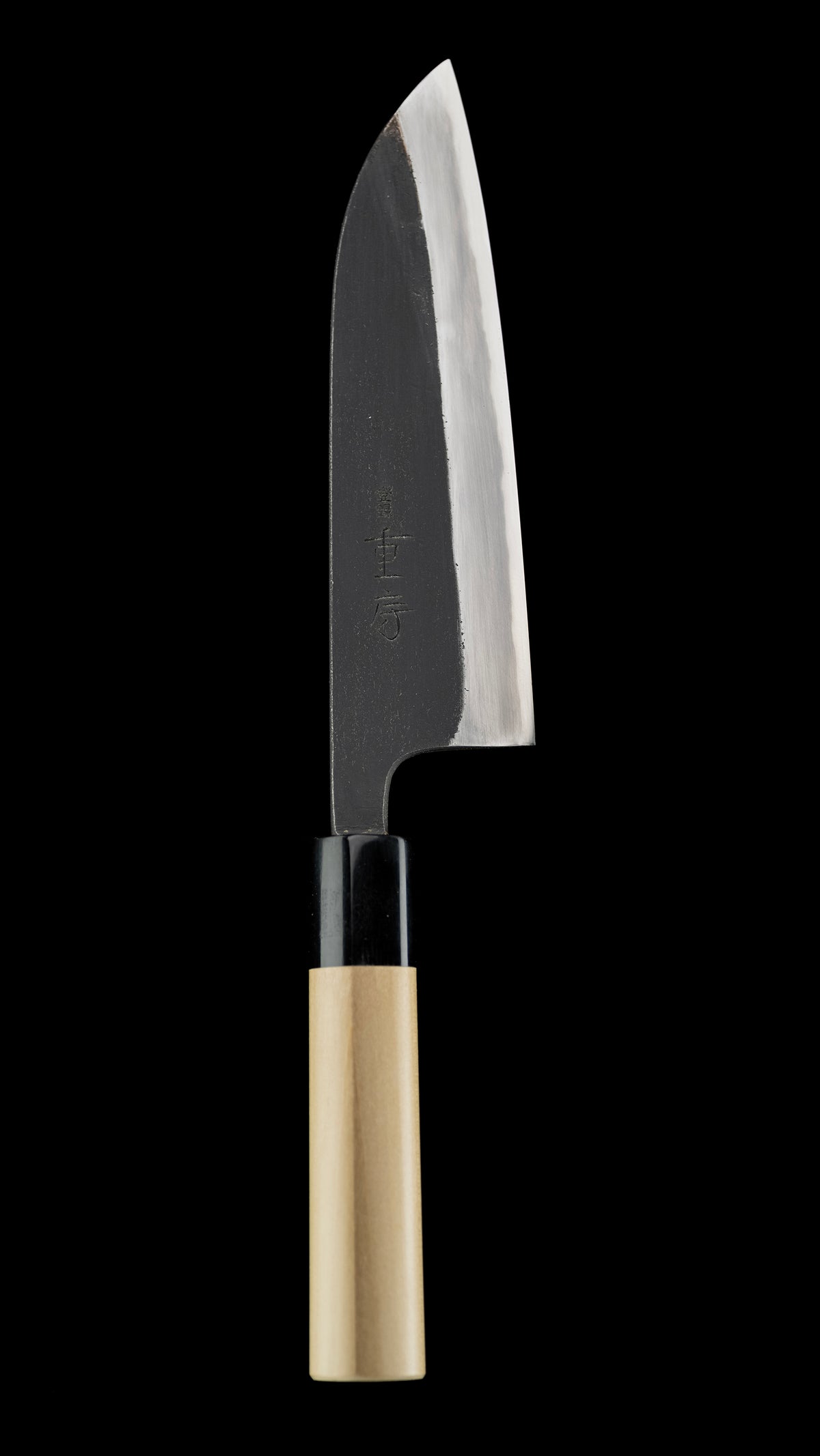 Kurouchi Santoku Knife Japanese All Purpose Knife By Shigefusa - 165mm