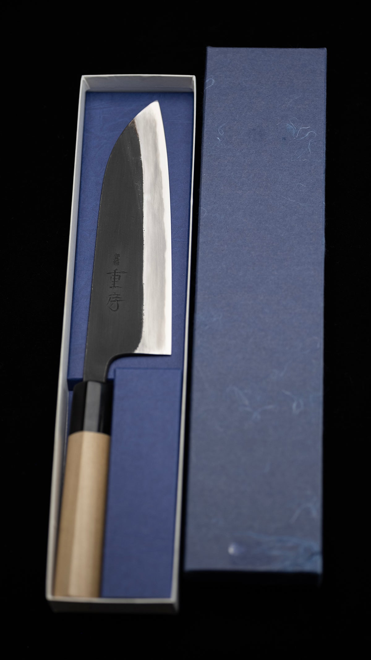Kurouchi Santoku Knife Japanese All Purpose Knife By Shigefusa - 165mm