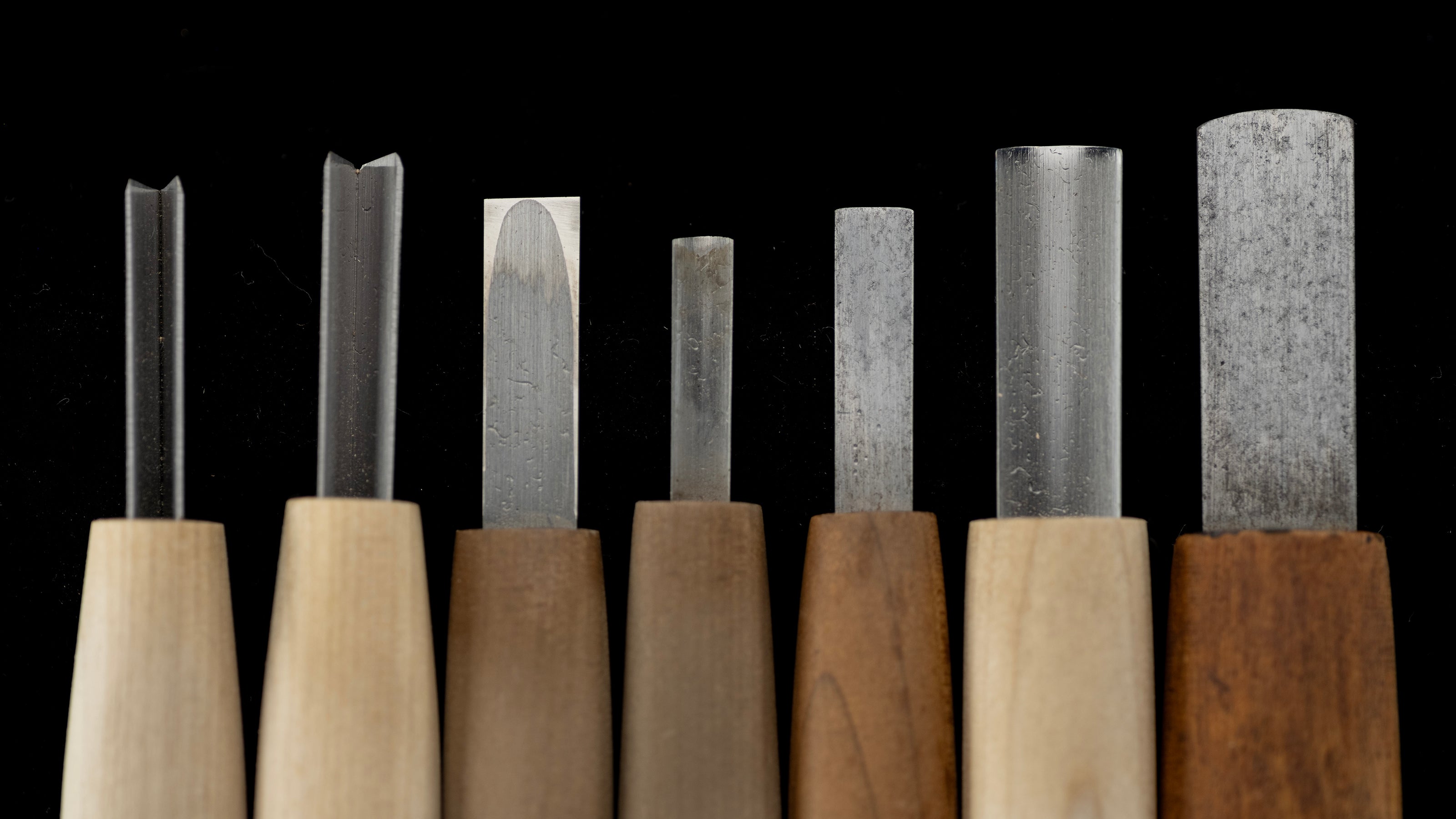 Japanese Carving Chisel Set By Konobu -  62 Pieces