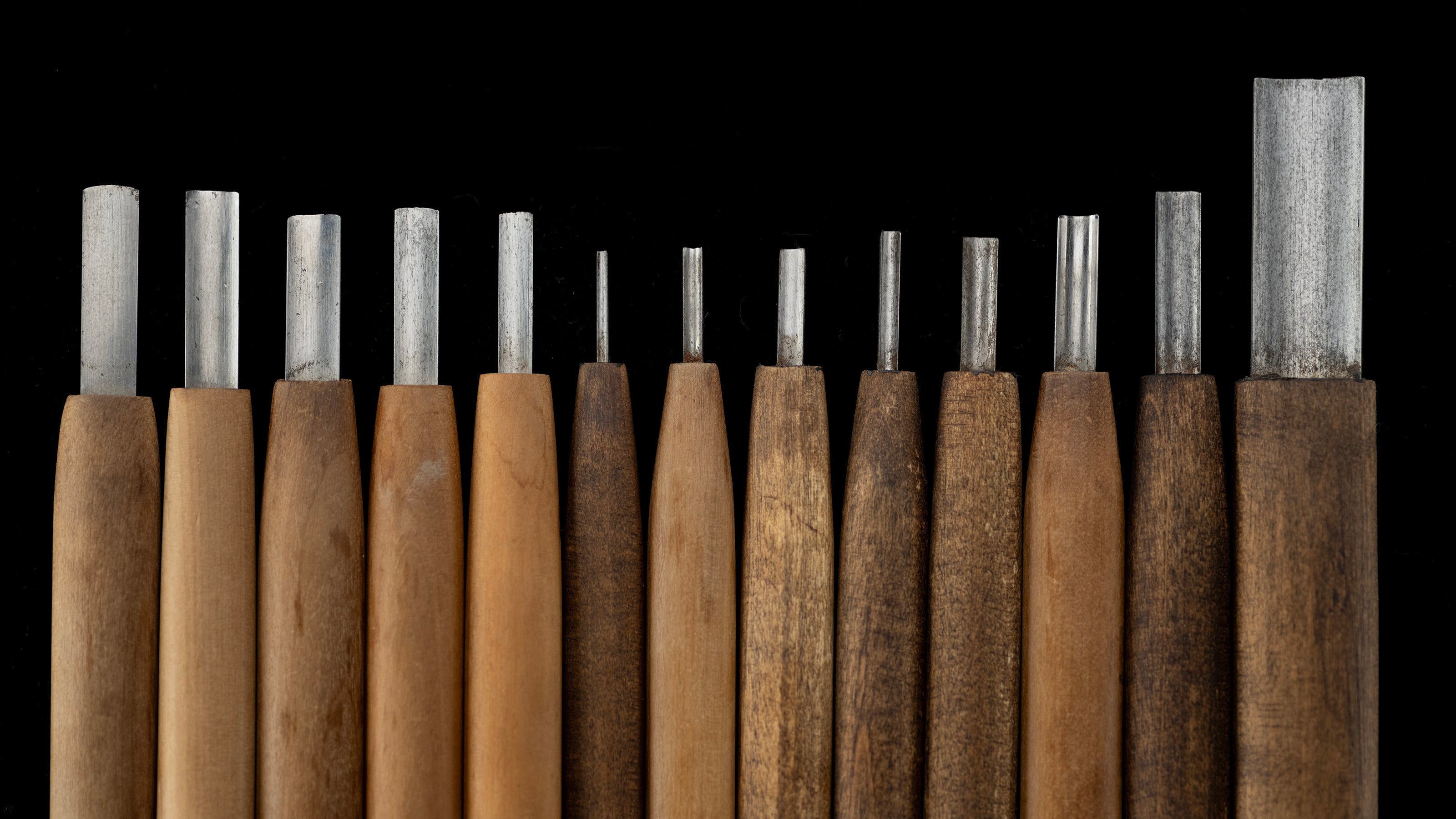 Japanese Carving Chisel Set By Konobu -  62 Pieces