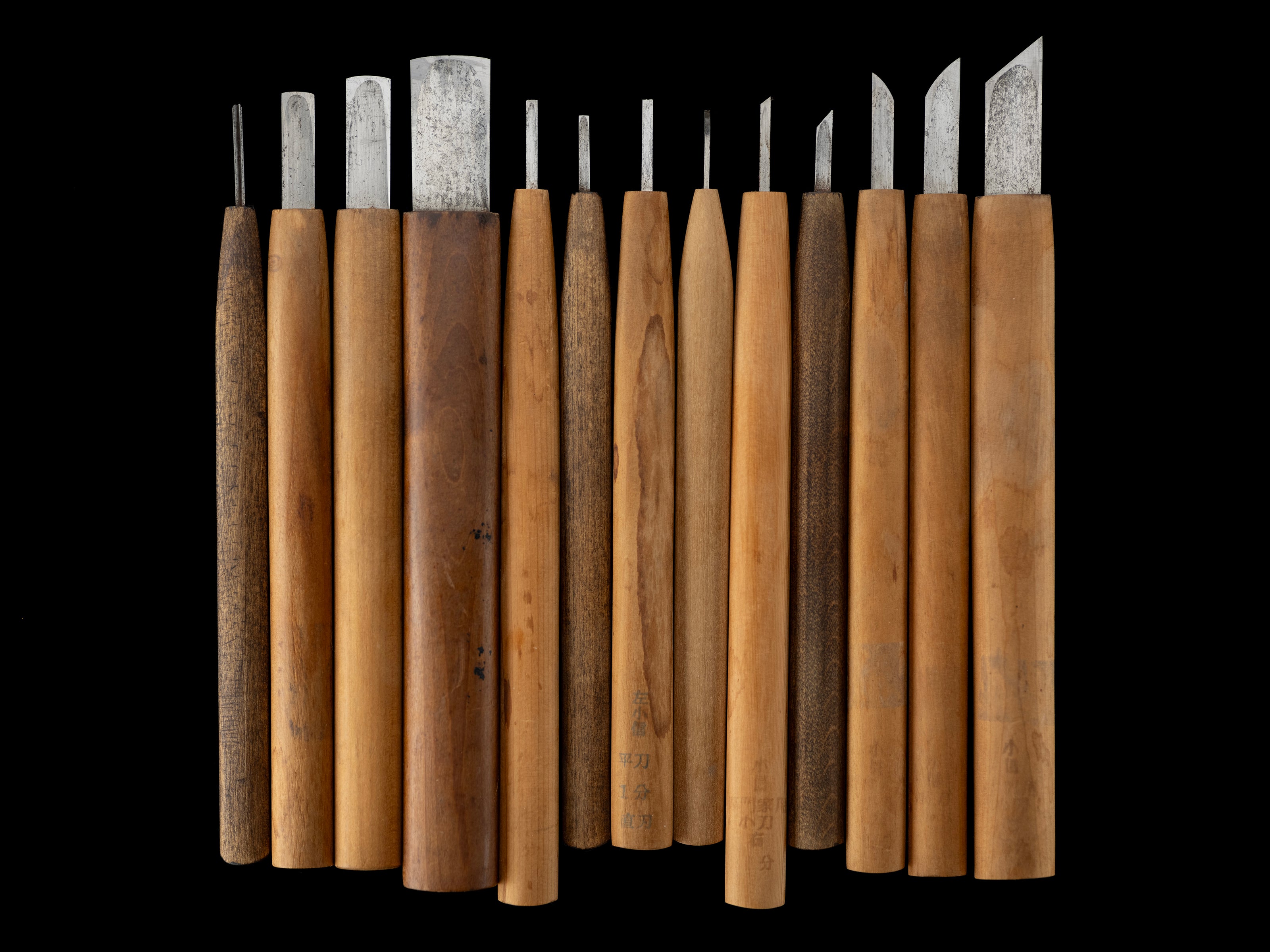 Japanese Carving Chisel Set By Konobu -  62 Pieces