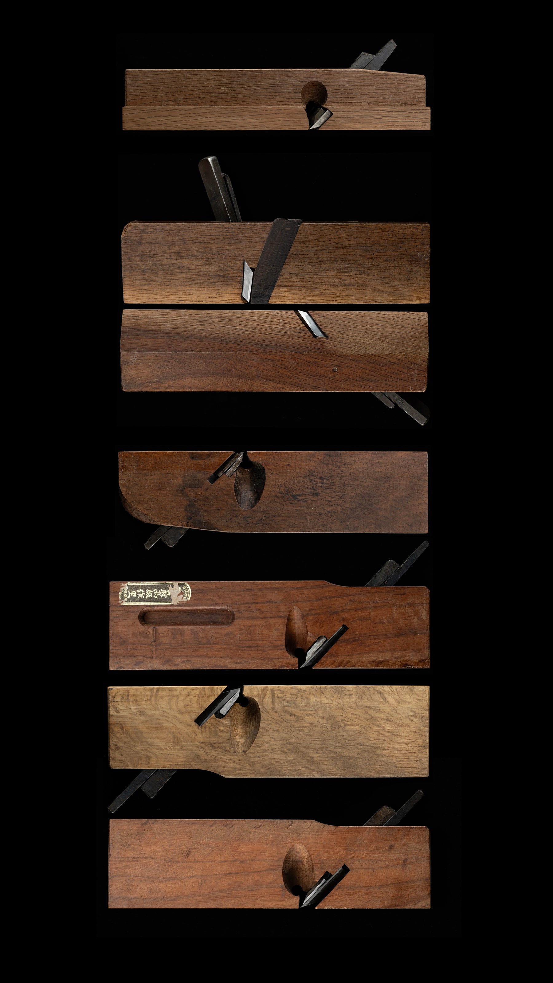 Retired Kansai Region Carpenter's Used Grooving Plane Set