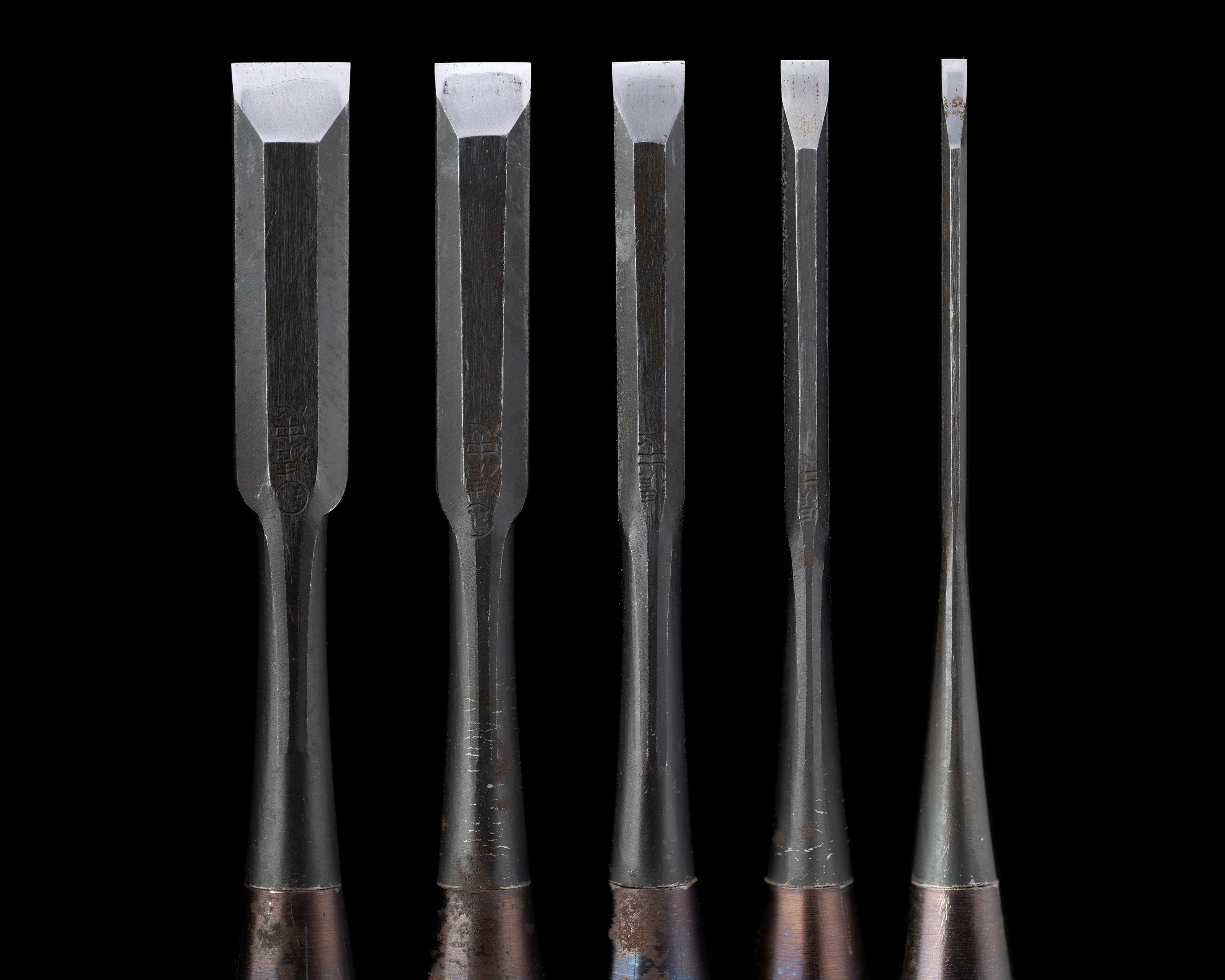 Oire-Nomi Japanese Hand Made Bench Chisel Set By Kiyotada Ⅱ  - Ichihiro Type