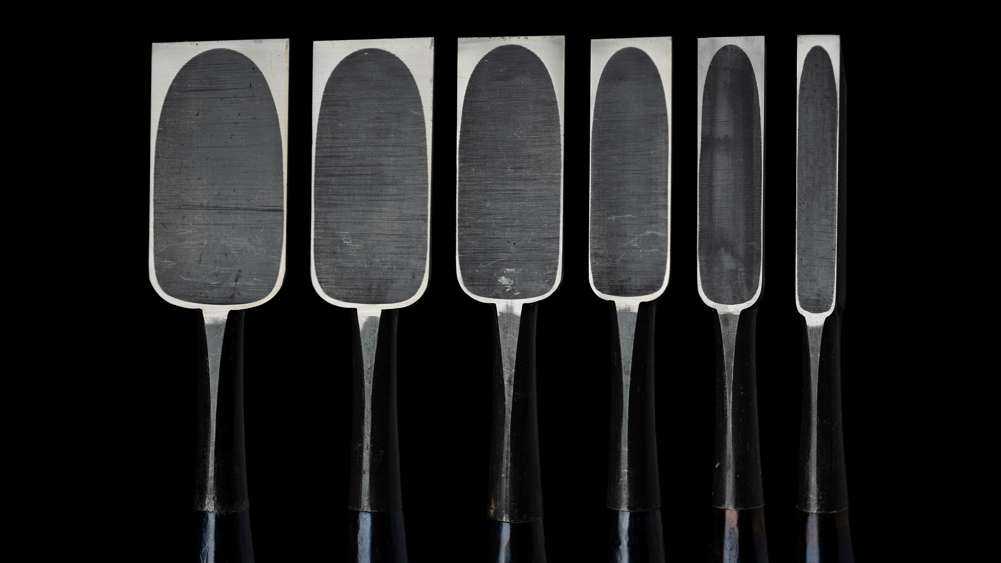 Tataki-Nomi Japanese Hand Made Timber Chisel 6-Pieces Set By Funahiro
