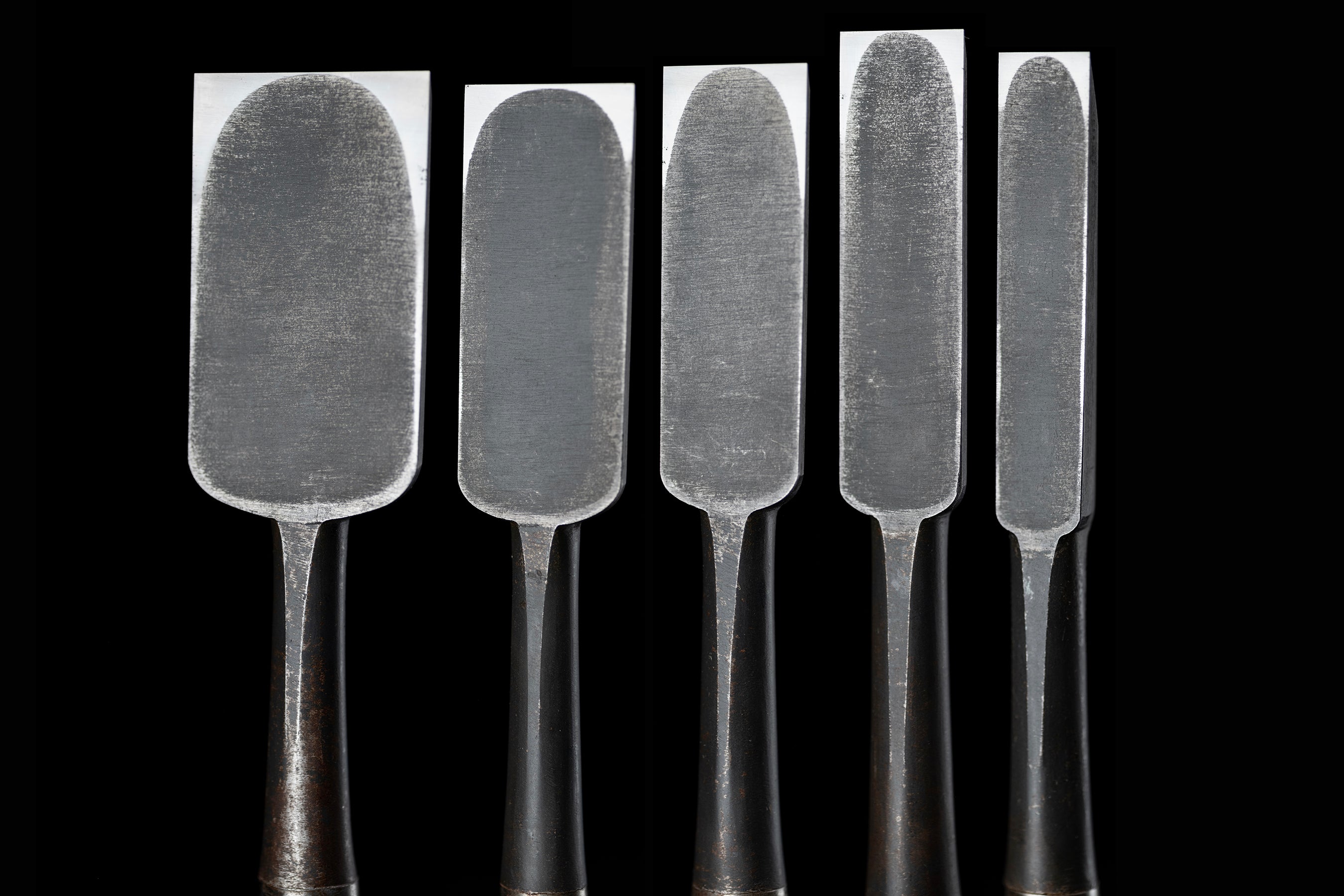 Tataki-Nomi Japanese Hand Made Timber Chisel 5-Pieces Set By Kiyotada Ⅱ ②