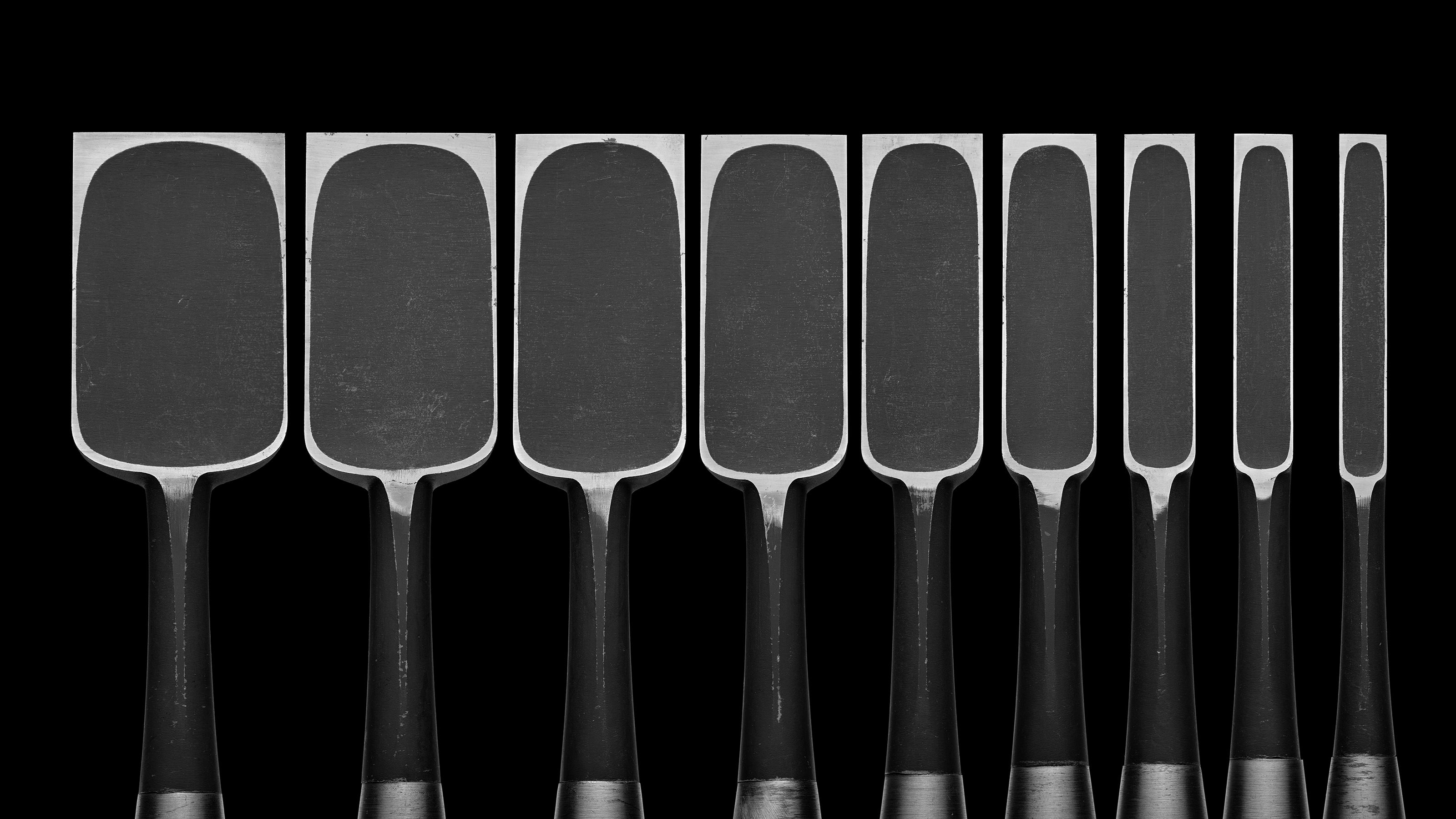 「Tsugi-Ichihiro」Tataki-Nomi Japanese Hand Made Timber Chisel 9-Pieces Set